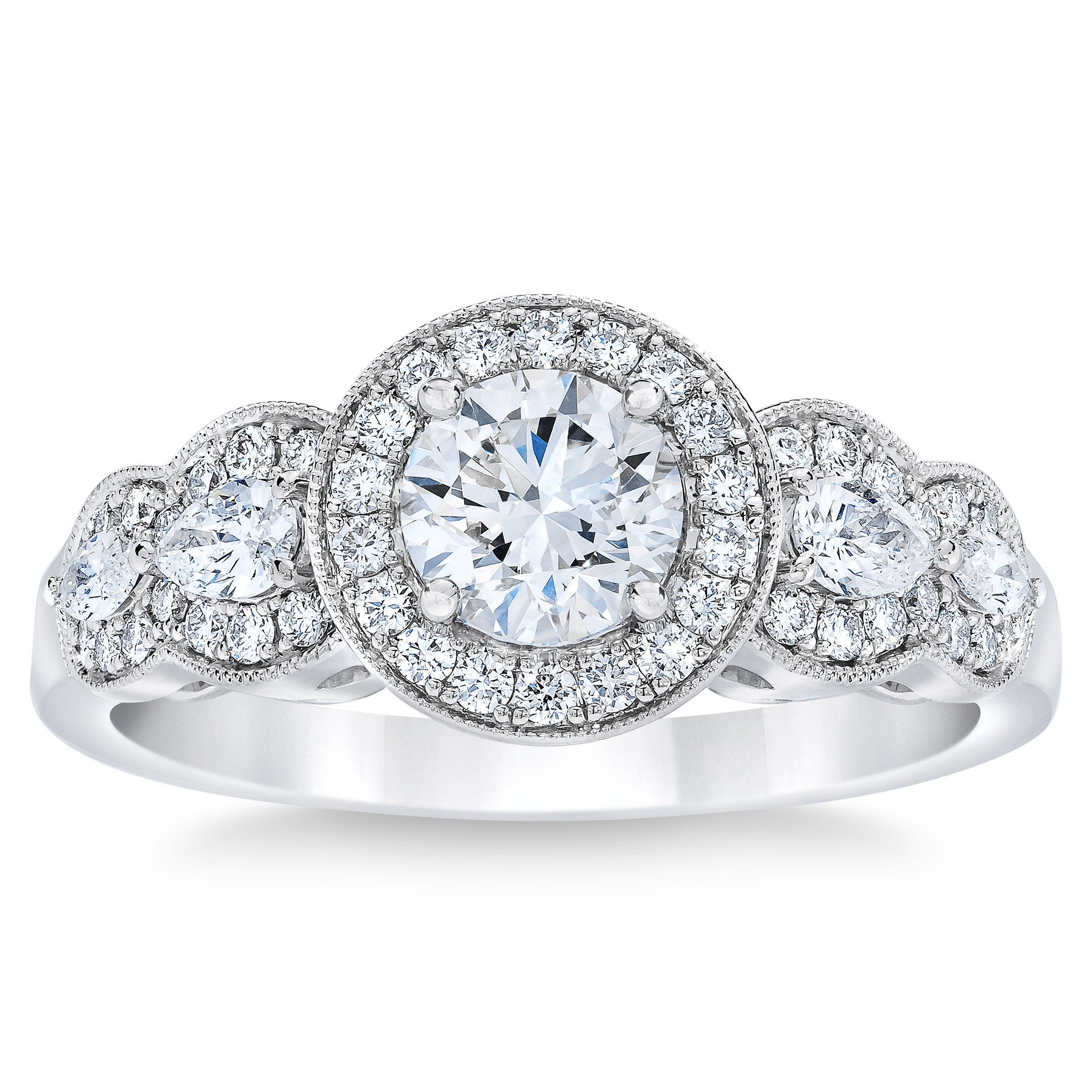 PLATINUM VS2 I 1.20CTW ROUND DIAMOND RING (0.70CTR)