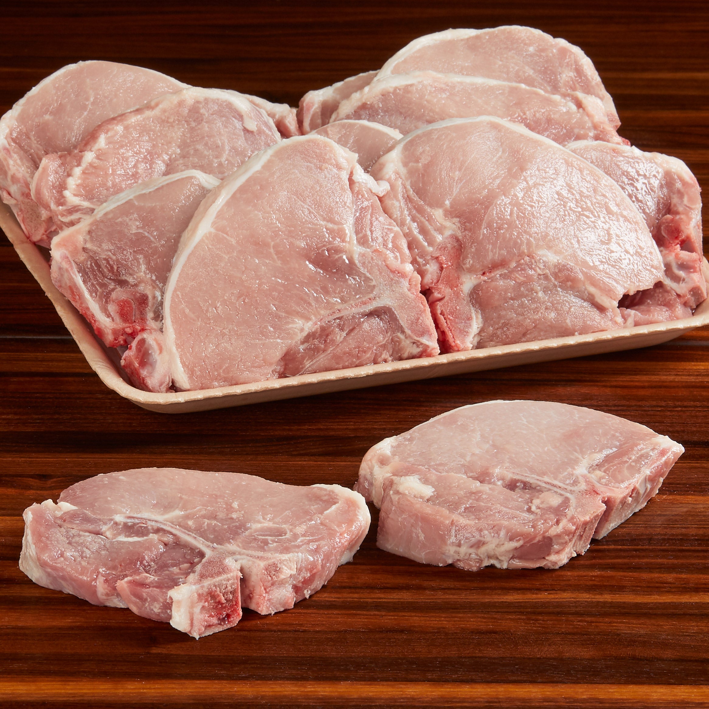 PORK LOIN CHOPS PER LB.