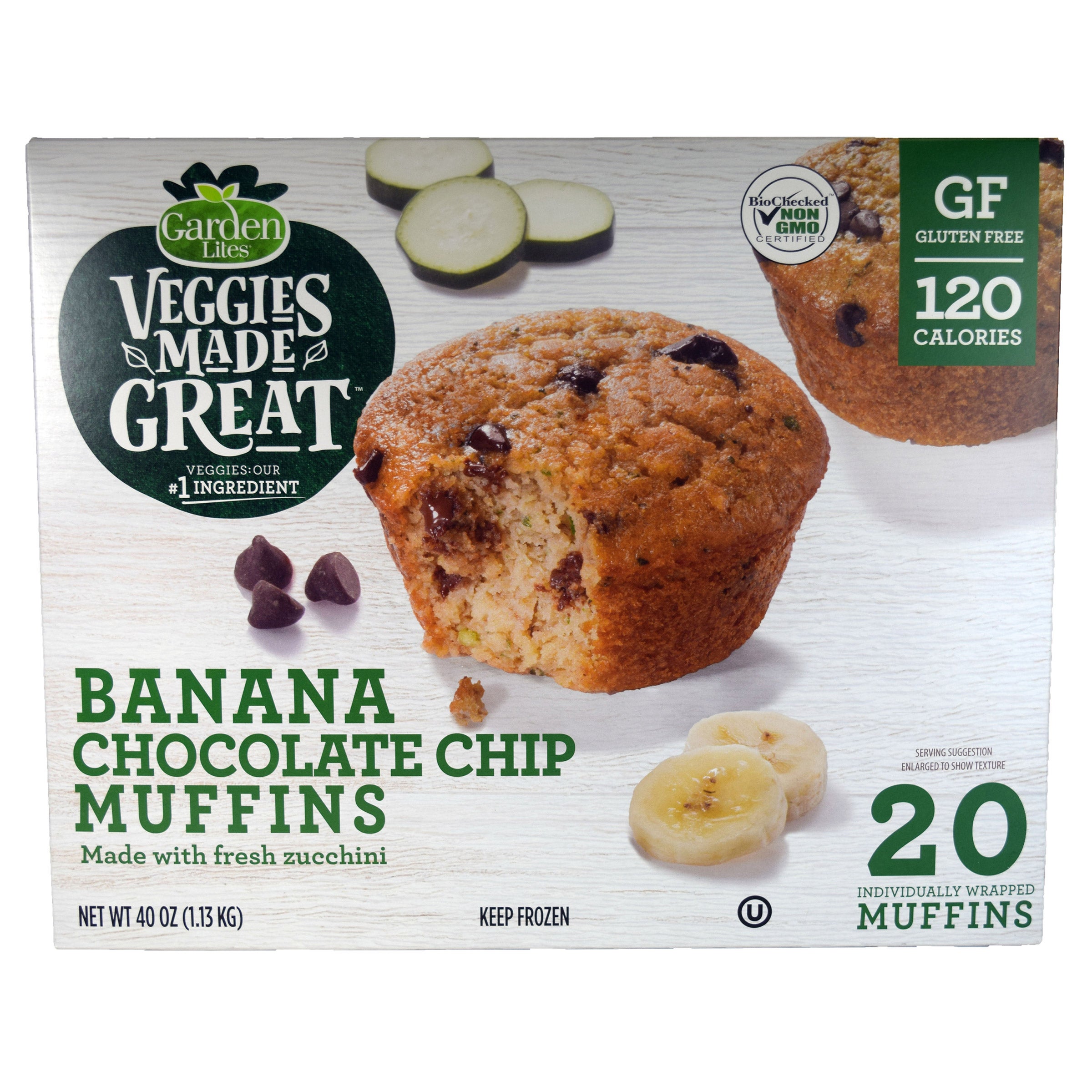 VEGGIES MADE GREAT BANANA CHOC MUFFIN 20 CT