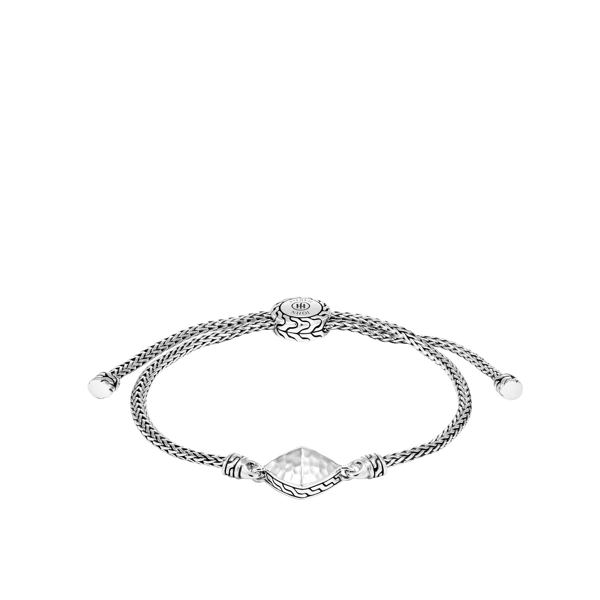 JOHN HARDY SIZE M-L STERLING SILVER PULL THROUGH BRACELET