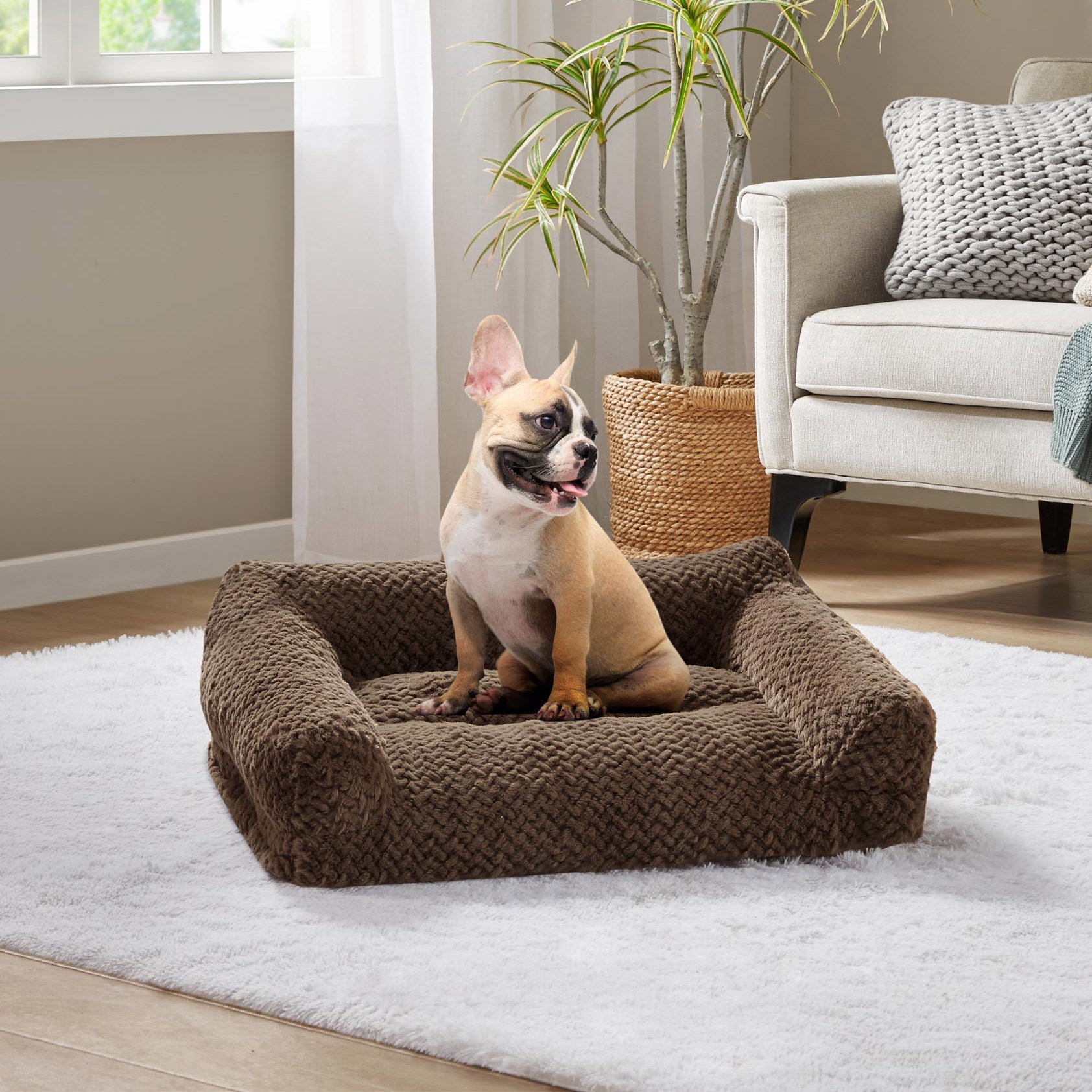 KIRKLAND SIGNATURE HIGH BACK SOFA PET BED 22¨ X 28¨ - Image 1