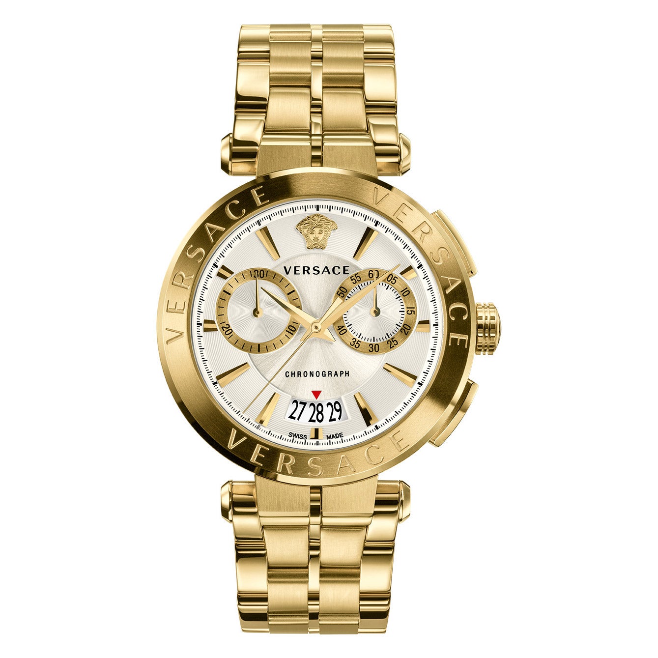 VERSACE AION CHRONOGRAPHIC GOLD TONE MENS WATCH