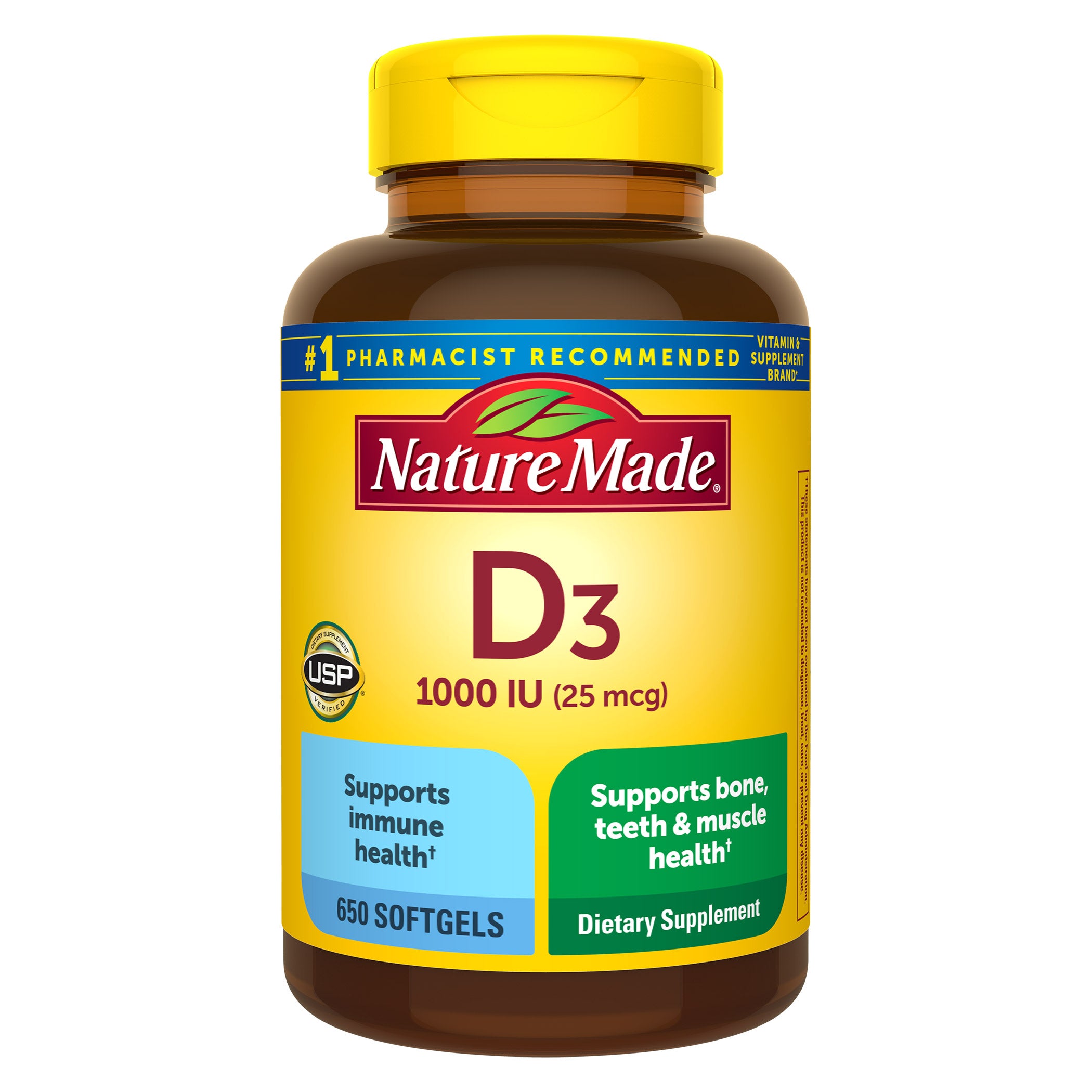 NATURE MADE VITAMIN D3 25MCG 650 SOFTGELS - Image 1
