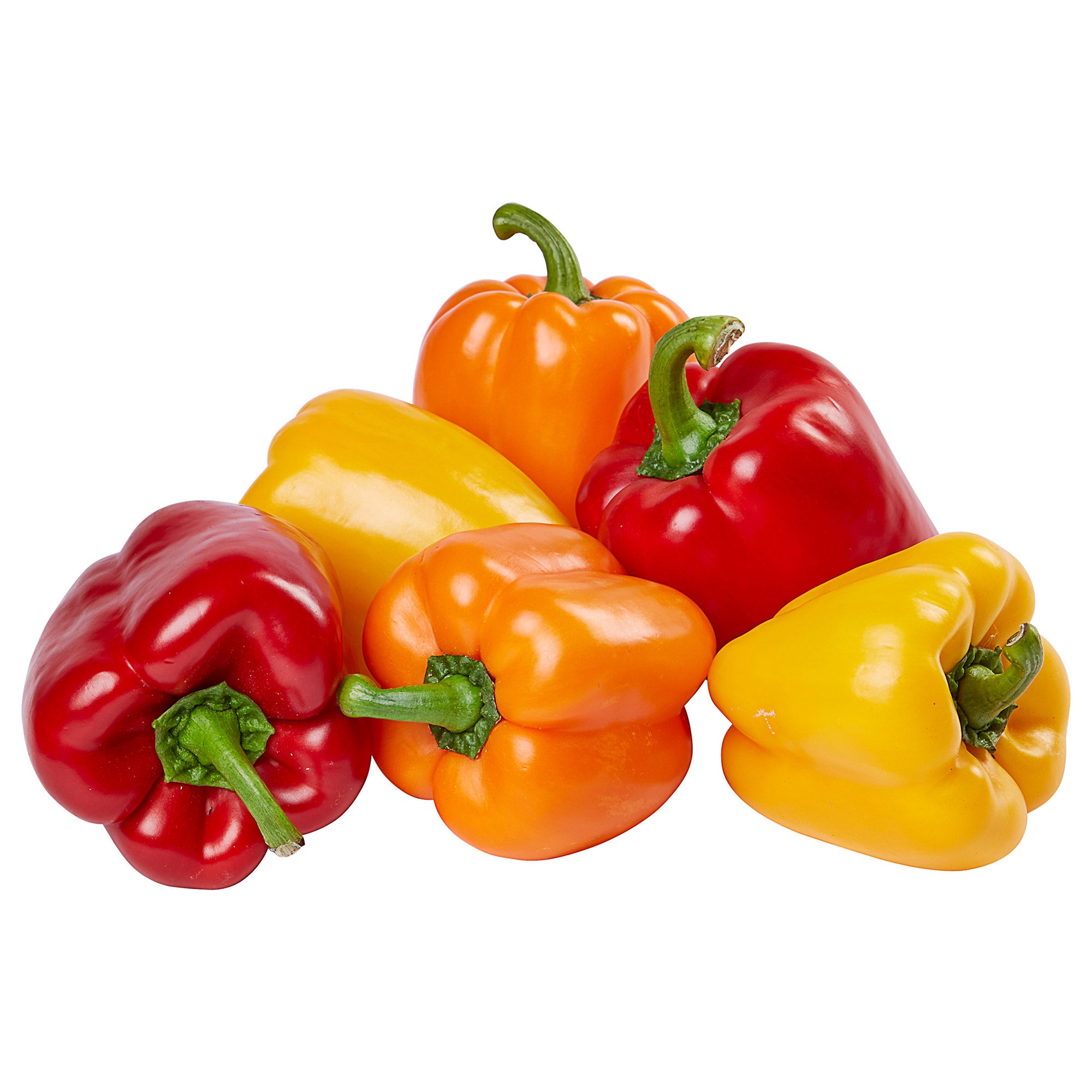 ORGANIC MIXED BELL PEPPERS - GREENHOUSE 6 COUNT