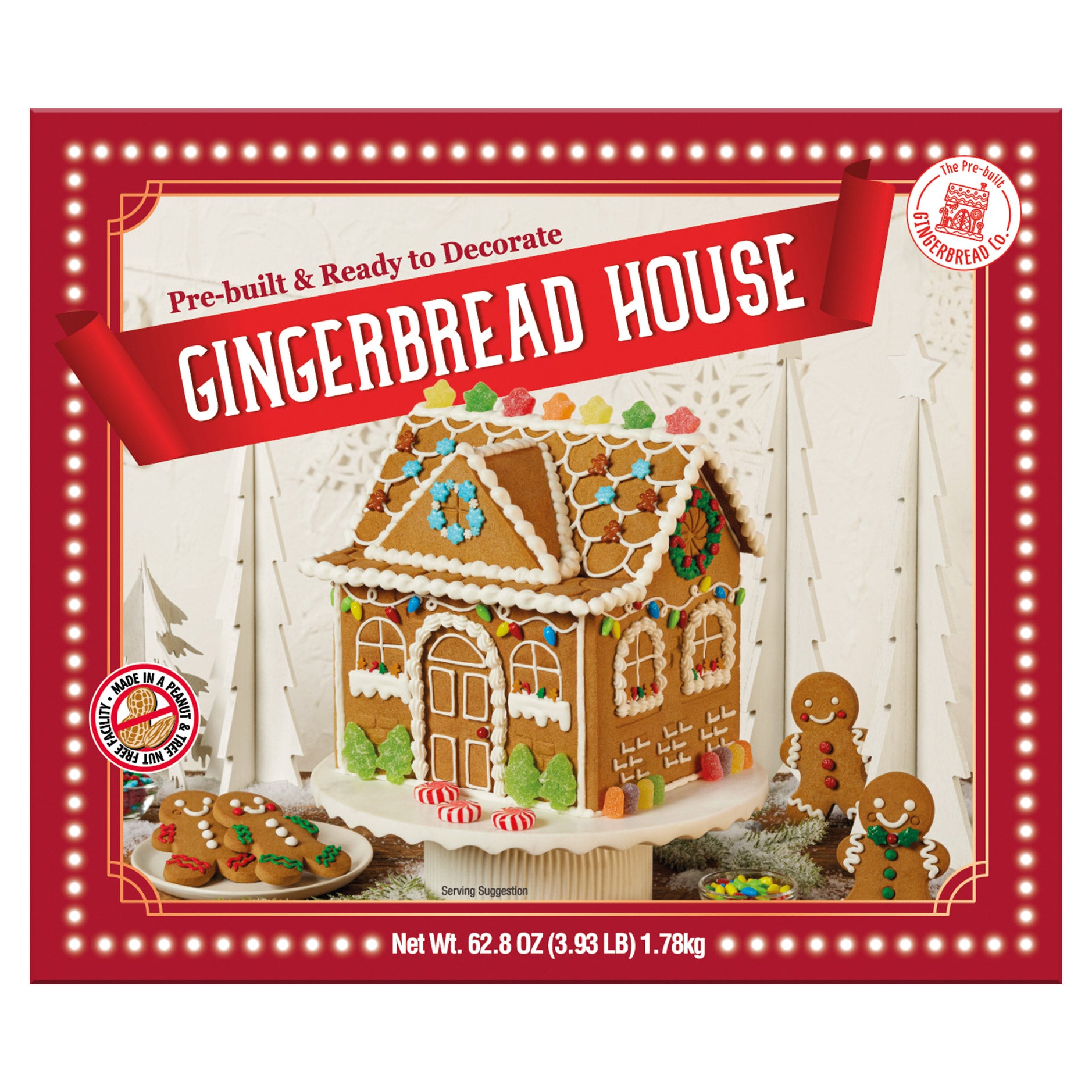 MARKETPLACE BRANDS GINGERBREAD HOUSE KIT 62.79 OZ (3.92 LBS) - Image 1