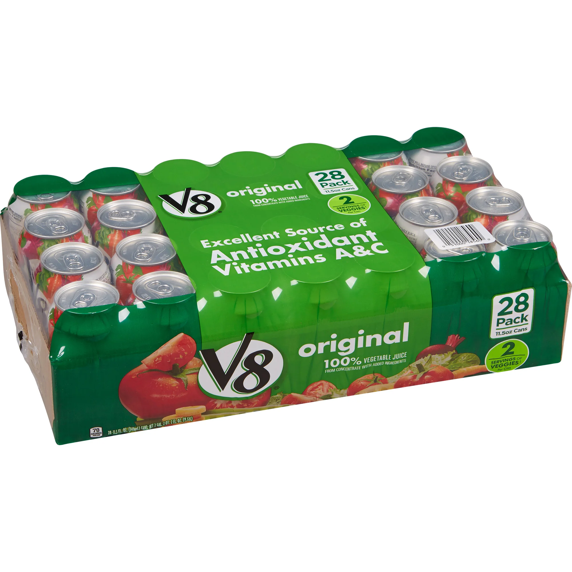 V8 100% VEGETABLE JUICE 28/11.5 OUNCE CANS - Image 1