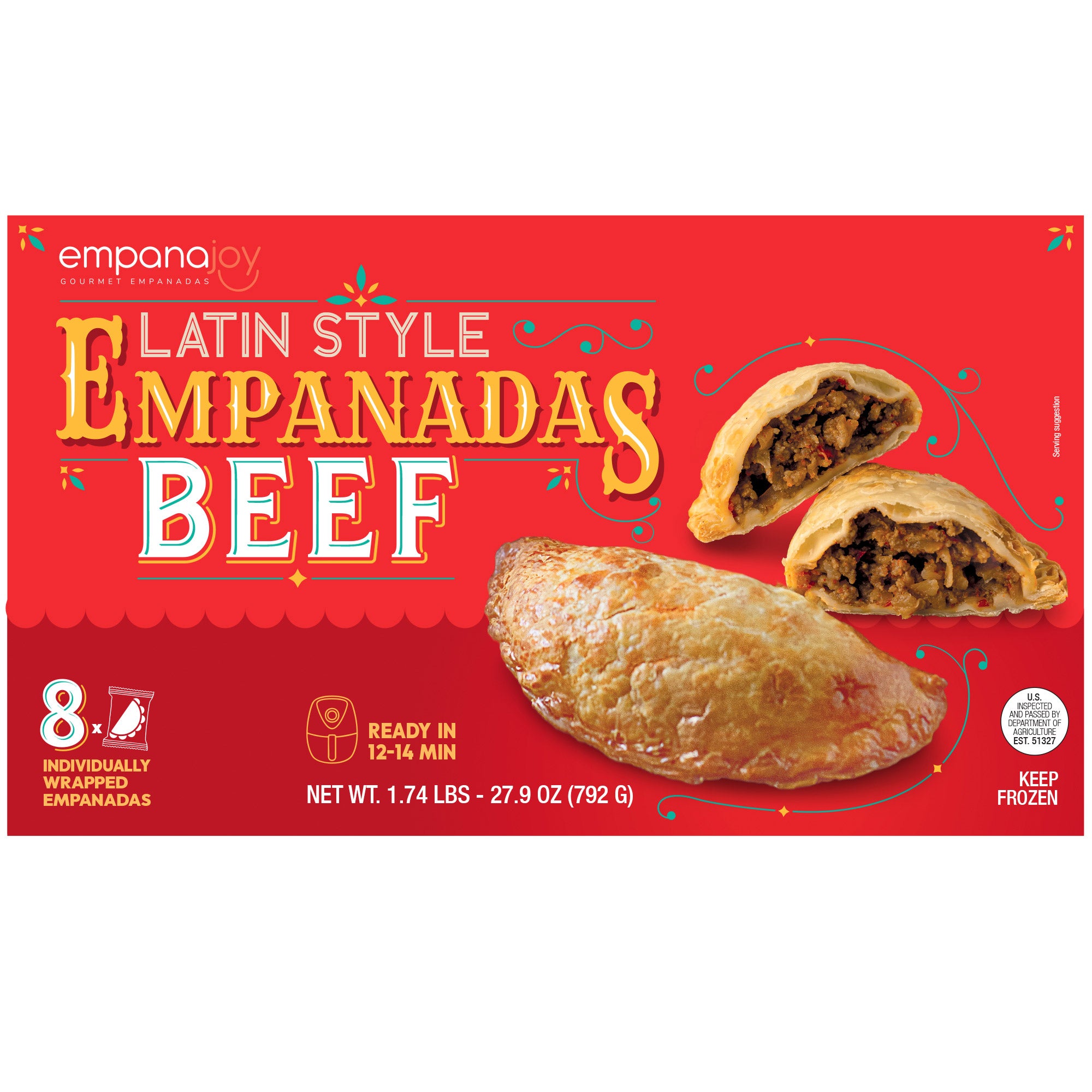 EMPANAJOY LATIN STYLE BEEF EMPANADAS 8 CT