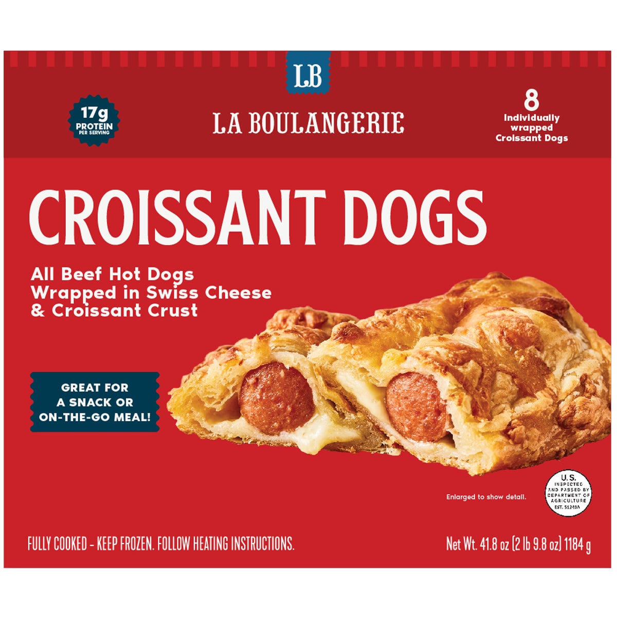 LA BOULANGERIE CROISSANT DOG 8 PK - Image 1