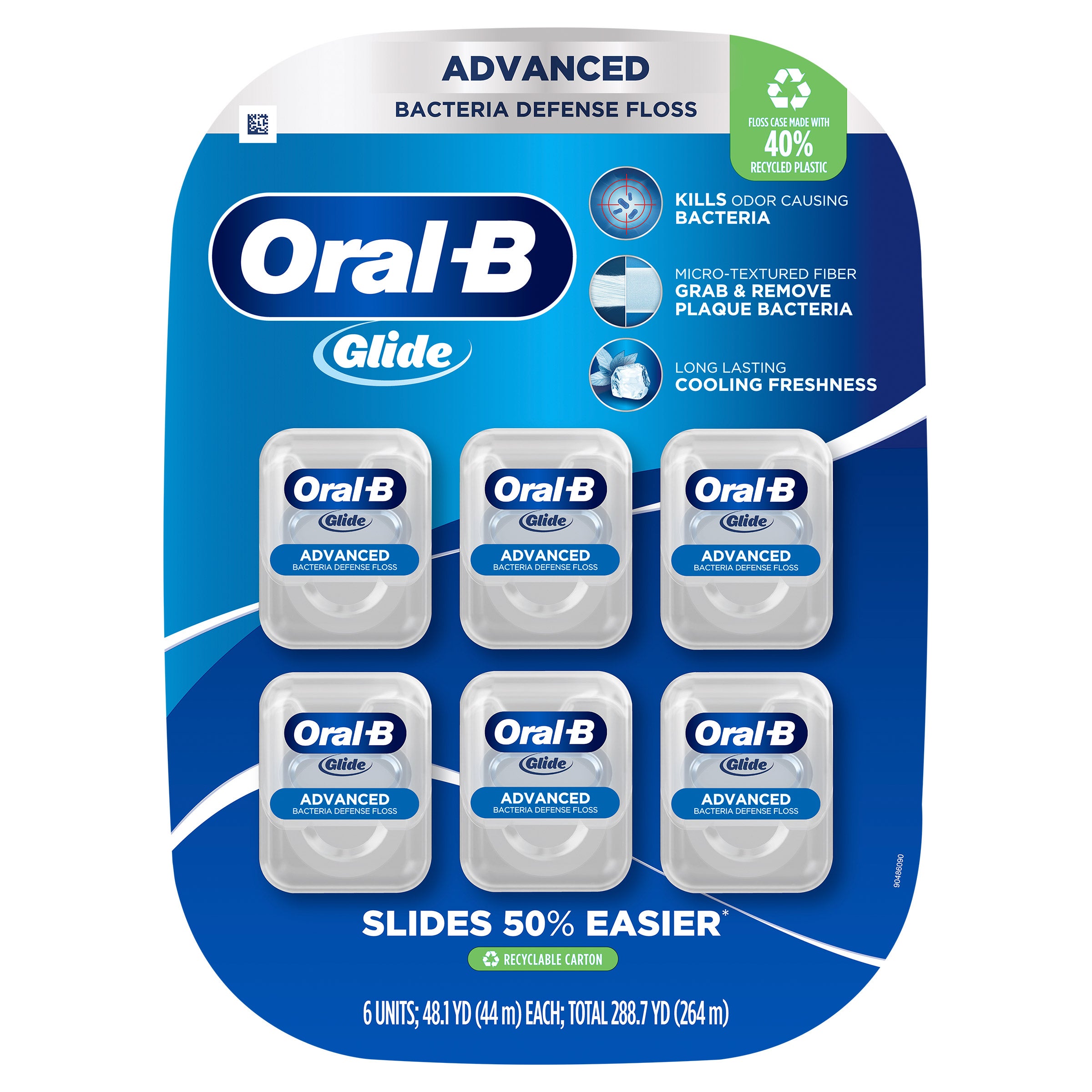 ORAL-B GLIDE ADVANCED FLOSS 288.6 TOTAL YARDS