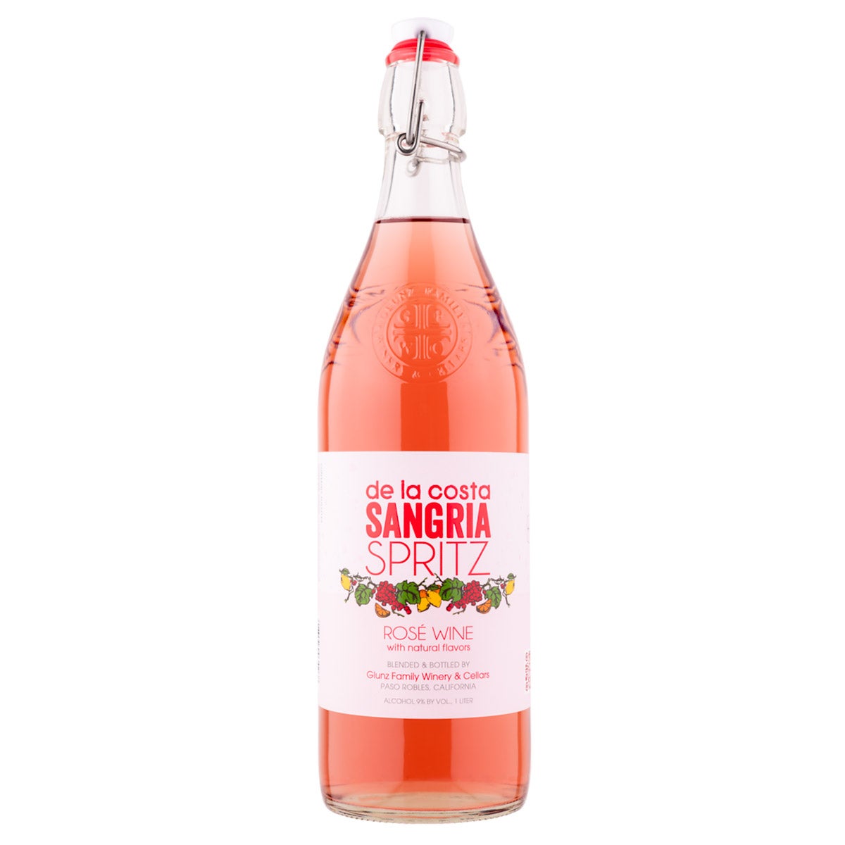 DE LA COSTA SPARKLING SANGRIA ROSE CALIFORNIA 1L