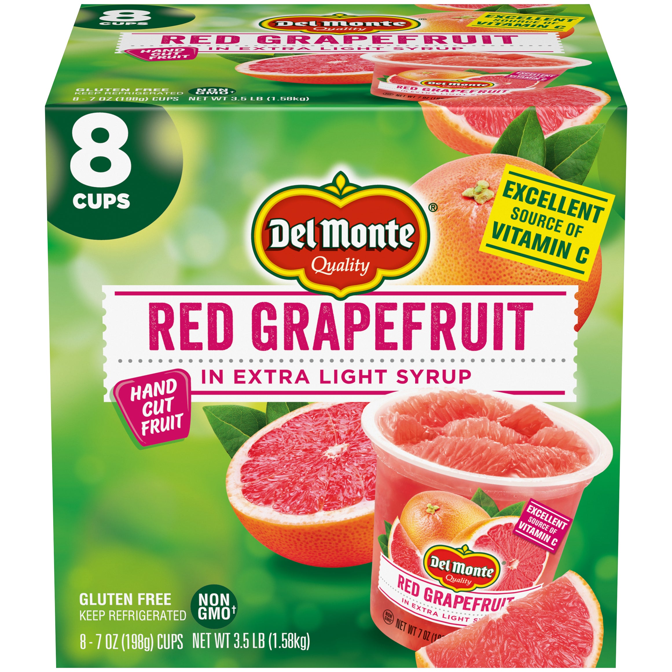 DEL MONTE RED GRAPEFRUIT CUPS 8/7 OZ