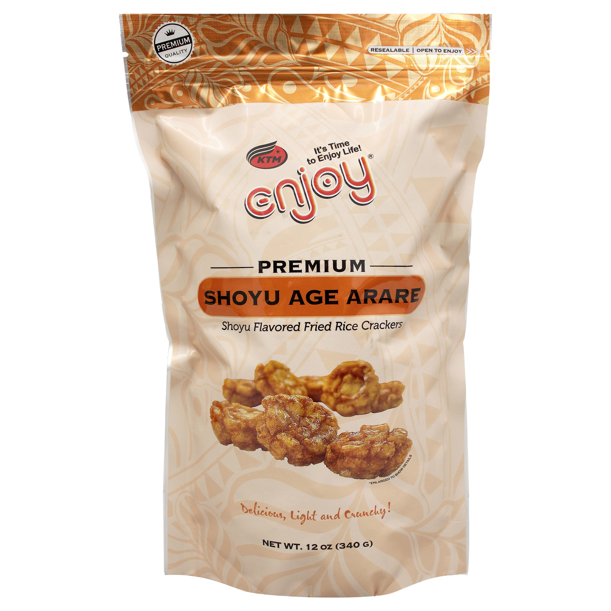 ENJOY SNACKS SHOYU AGE ARARE 12 OZ