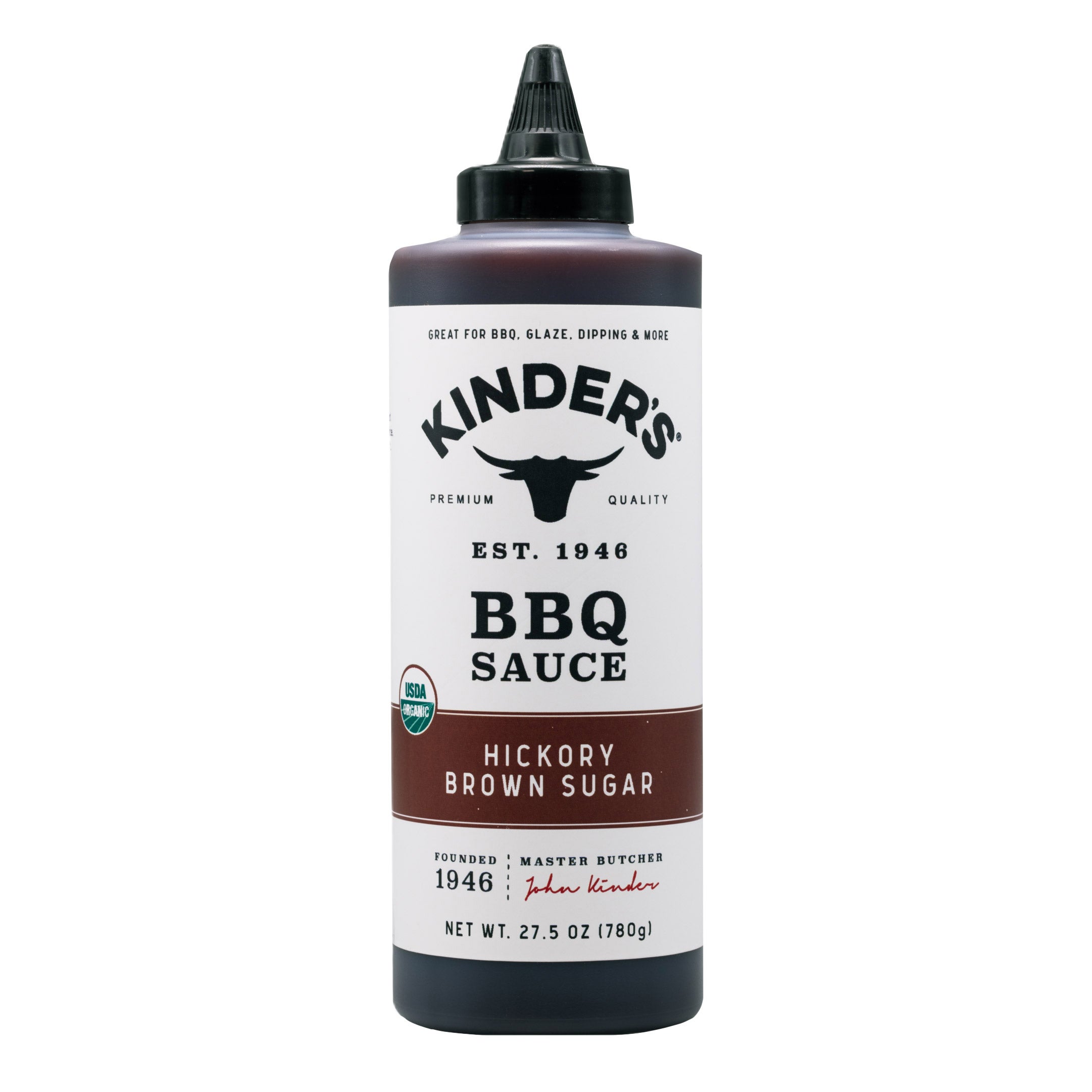 KINDER'S ORGANIC BBQ SAUCE 27 OUNCE BOTTLE