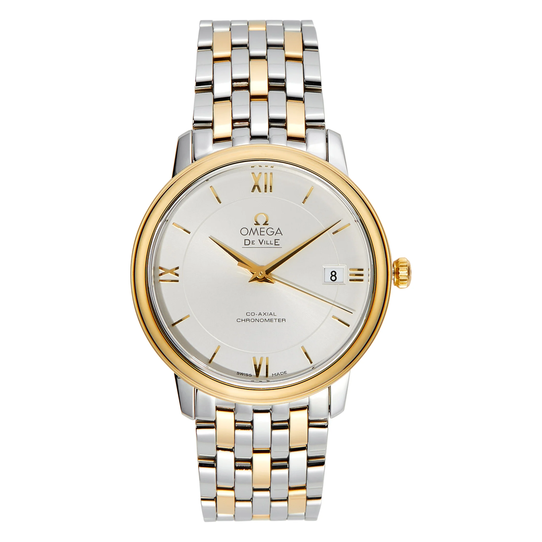 OMEGA DEVILLE PRESTIGE TWO TONE CASE AUTOMATIC WATCH - Image 1