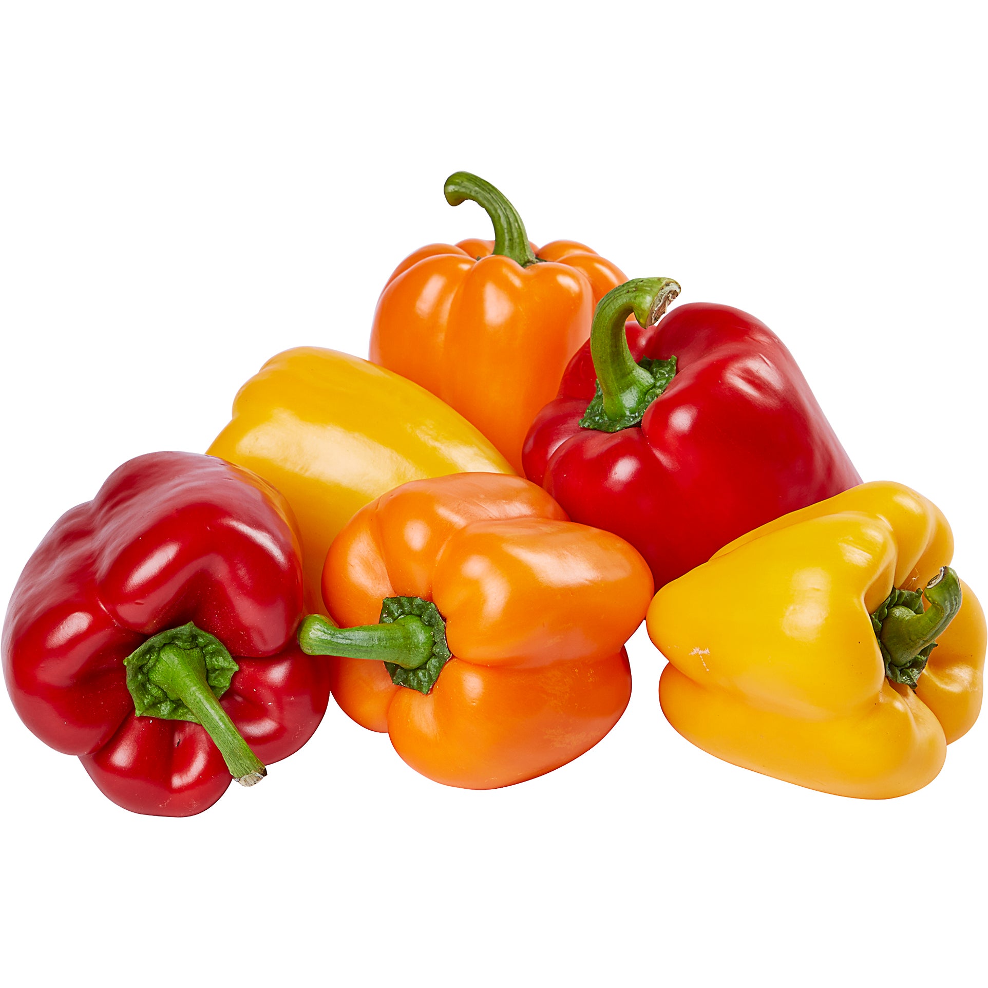 MIXED BELL PEPPERS HOTHOUSE GROWN 6 COUNT BAG