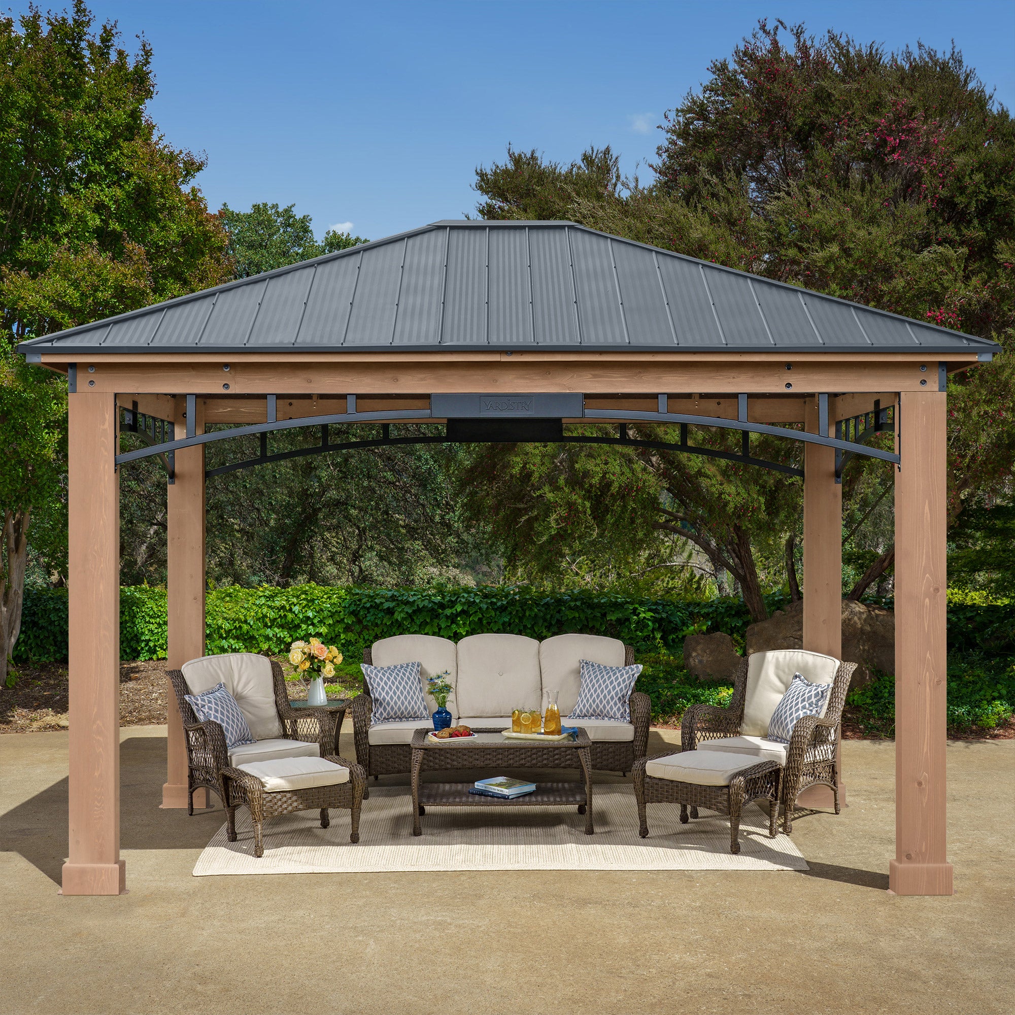 YARDISTRY GAZEBO 12' L X 14' W