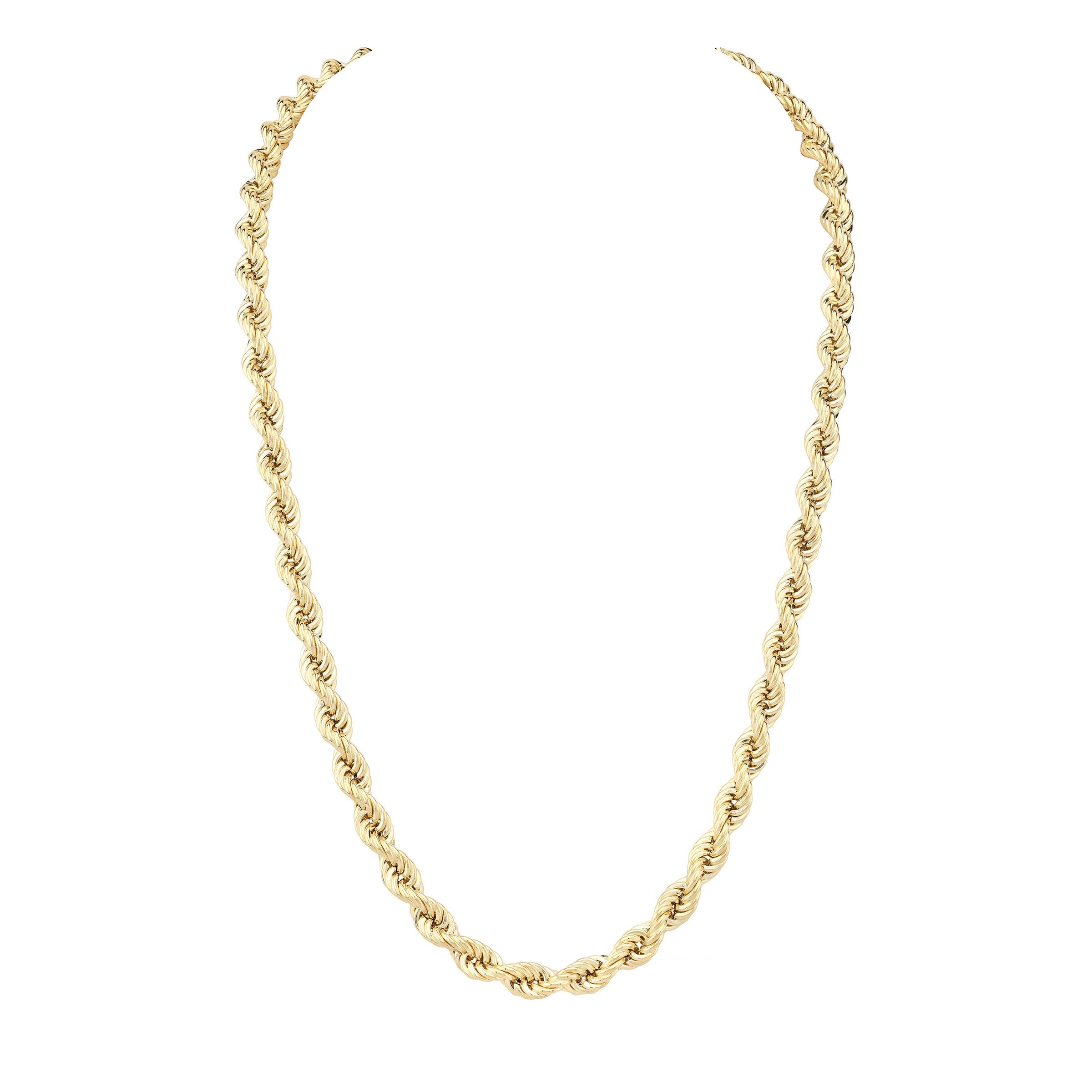 18KT YELLOW GOLD 18¨ ROPE NECKLACE MADE IN ITALY - Image 1