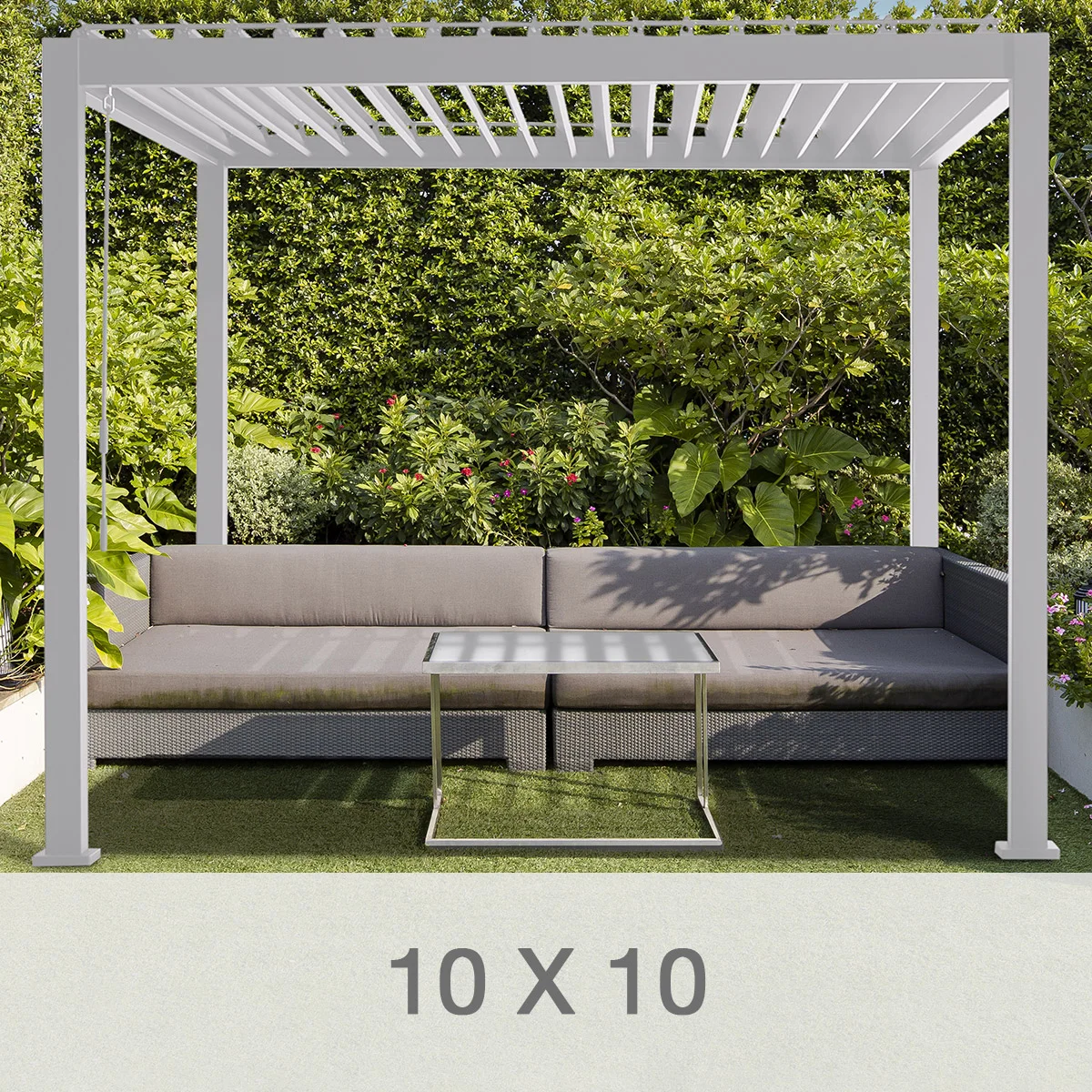 MIRADOR 10X20 PERGOLA WHITE - Image 1