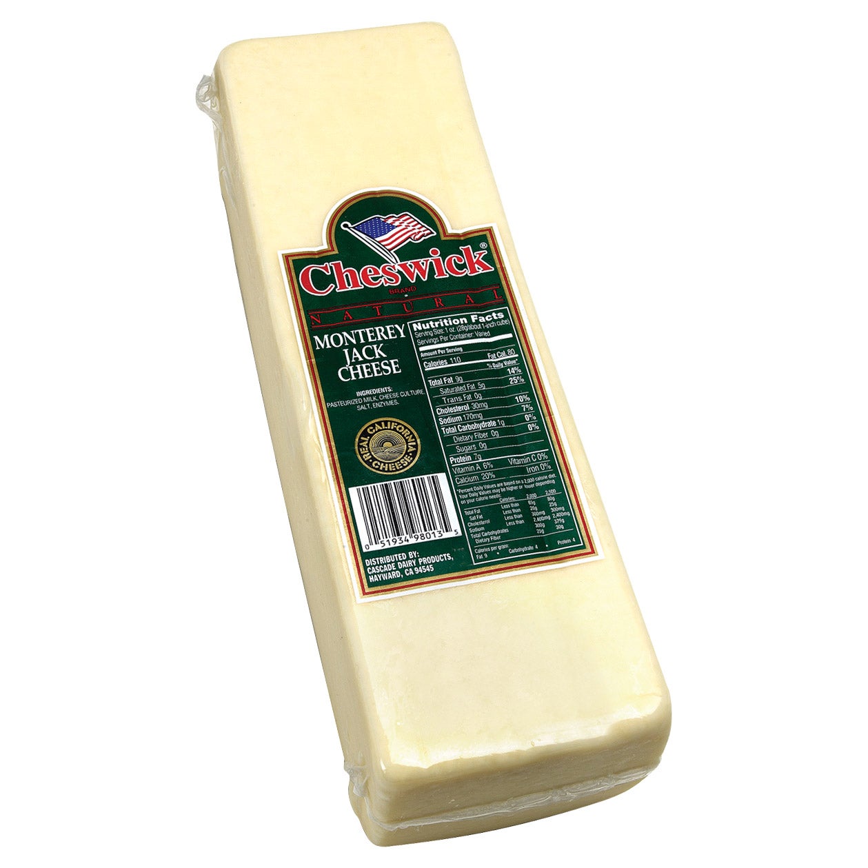 CHESWICK MONTEREY JACK CHEESE 5 LBS
