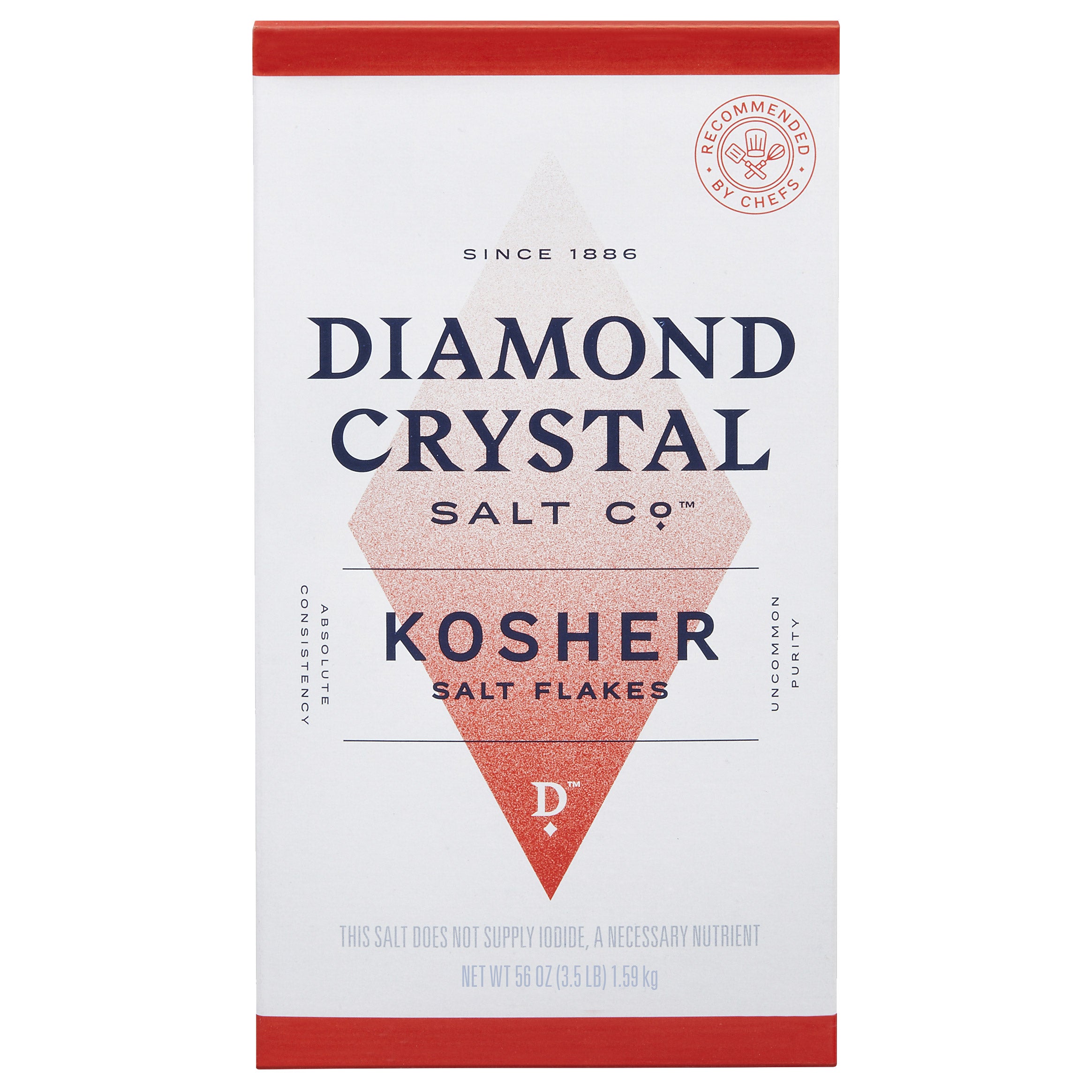 DIAMOND KOSHER SALT SALT FLAKES 3.5 LBS - Image 1