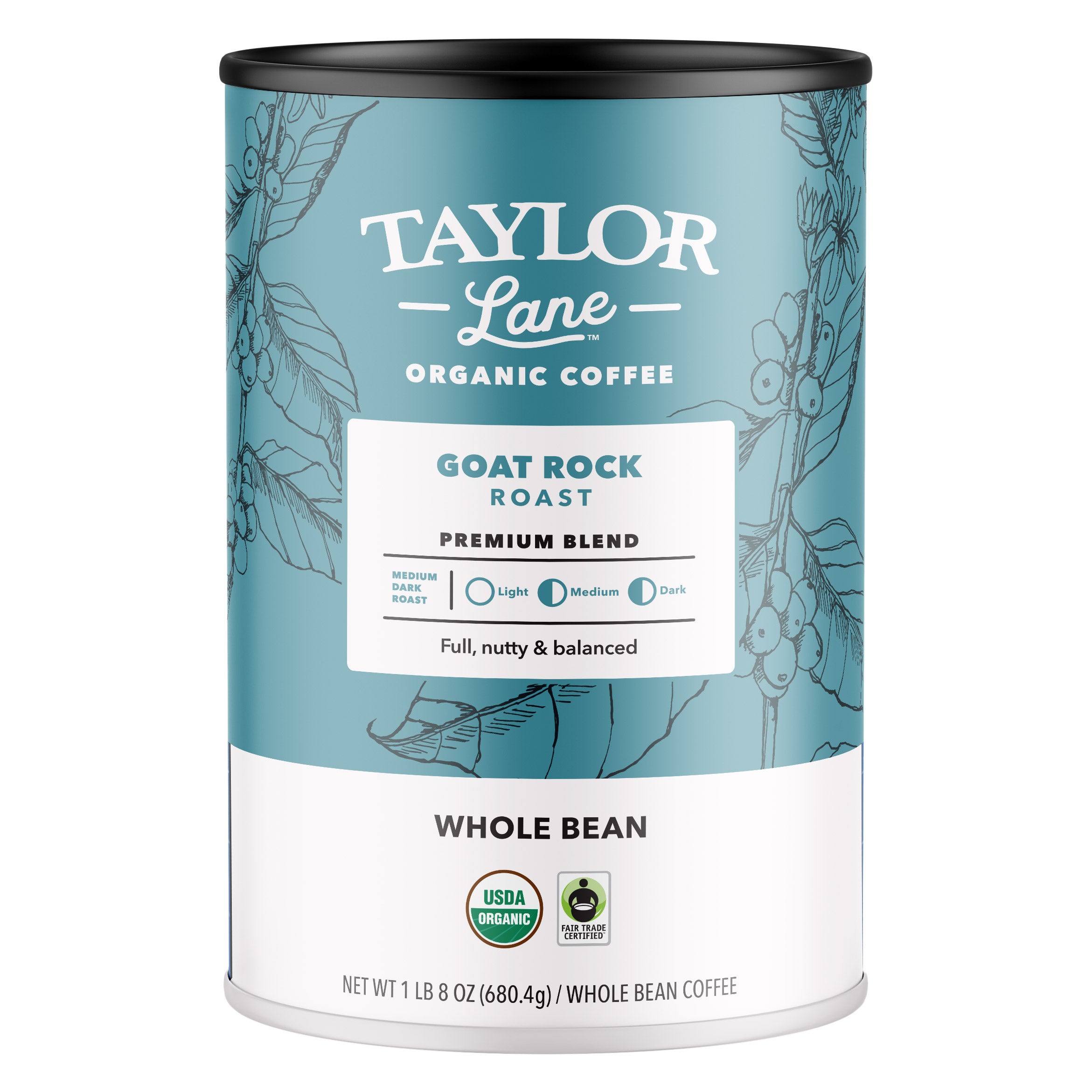 ORGANIC TAYLOR LANE GOAT ROCK COFFEE 1.5 POUNDS