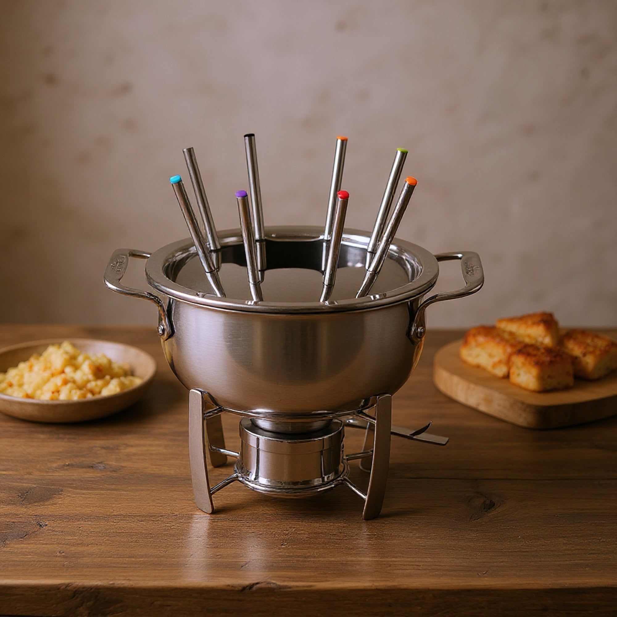 ALL CLAD STAINLESS STEEL FONDUE SET 13-PIECE - Image 1