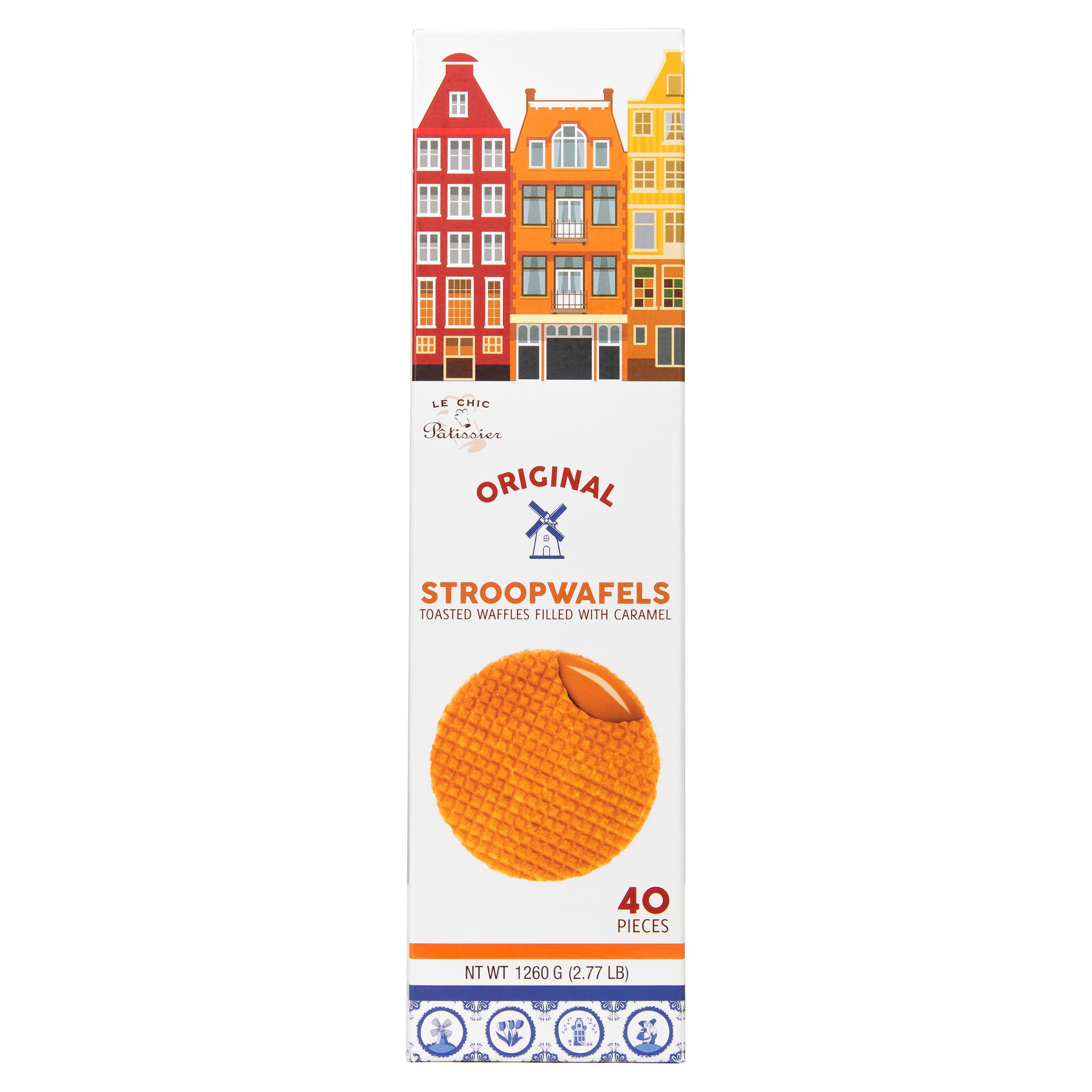 LE CHIC PATISSIER ORIGINAL STROOPWAFELS 40/1.11 OZ - Image 1