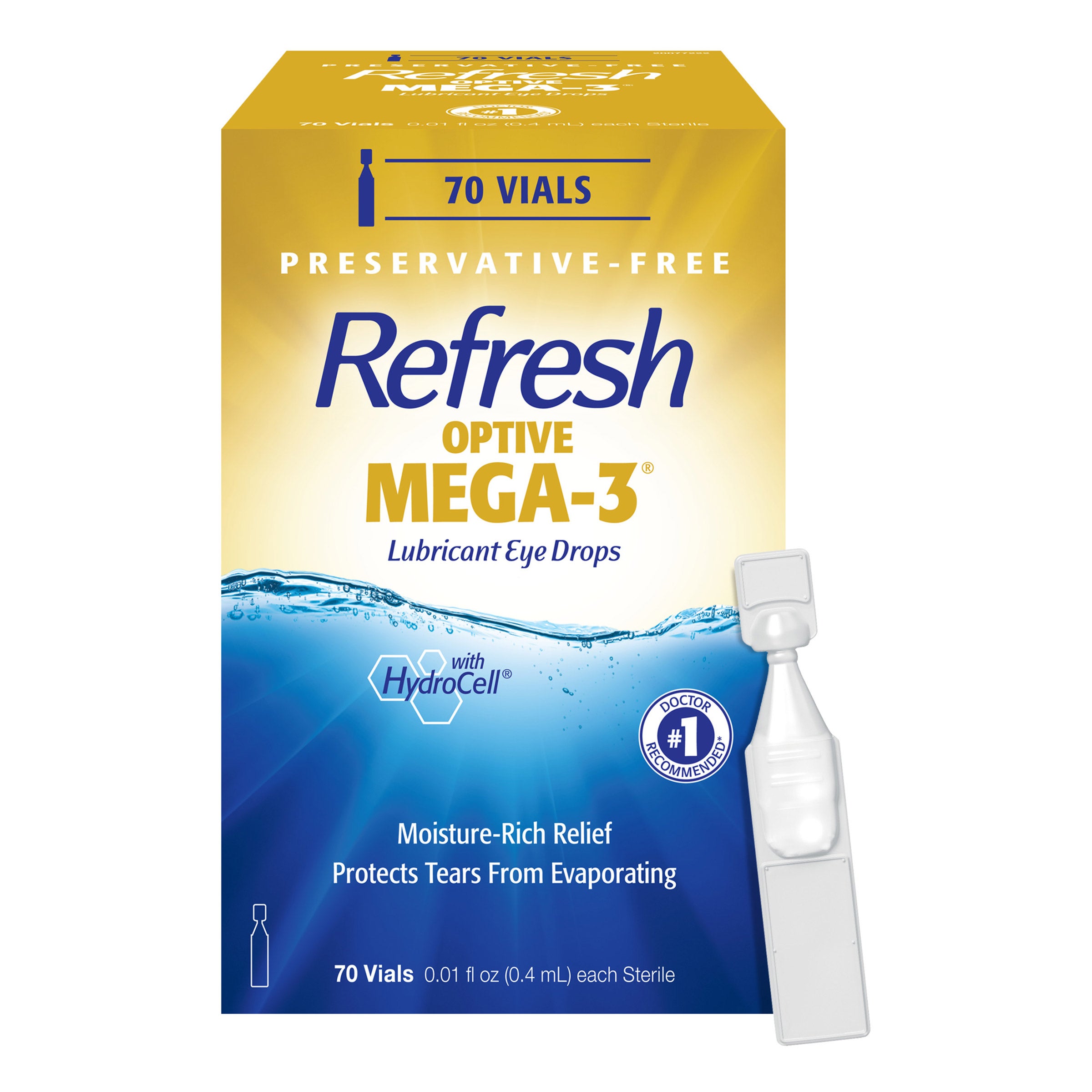 REFRESH OPTIVE MEGA-3 70 SINGLE USE VIALS - Image 1