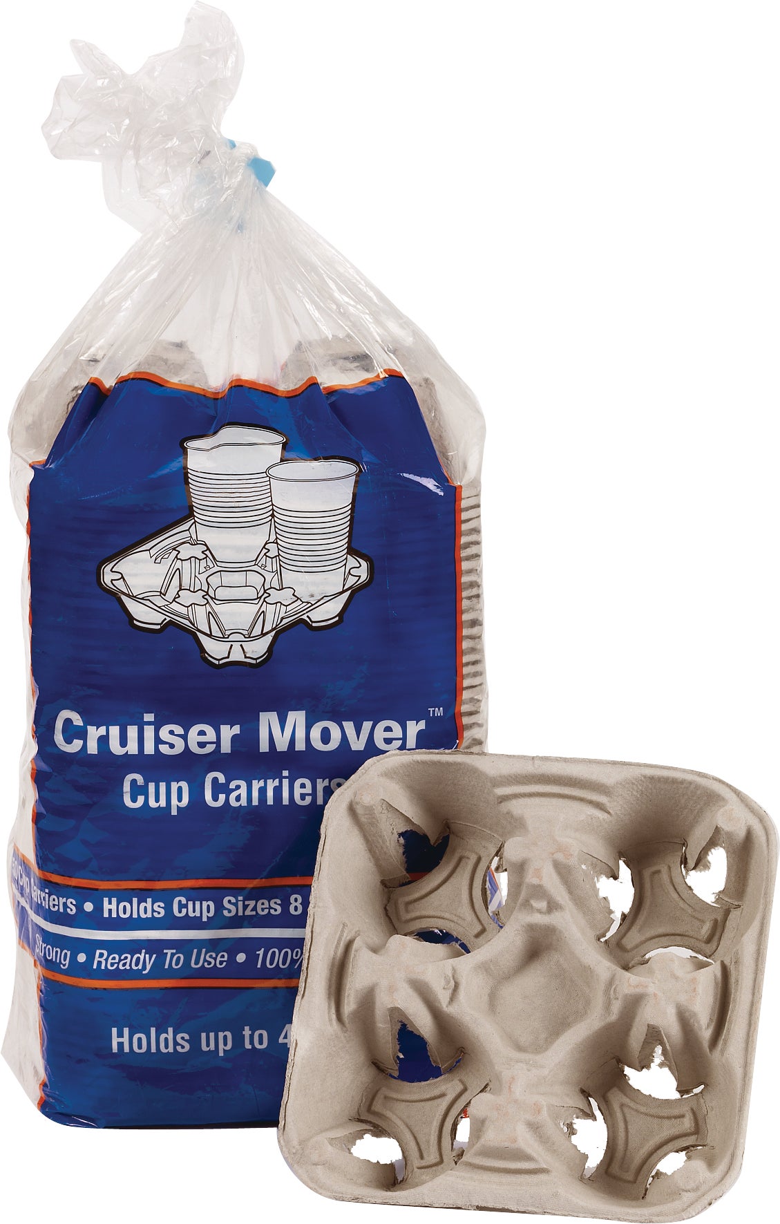 CRUISER MOVER 4 CUP BEVERAGE CARRIER 50 CT