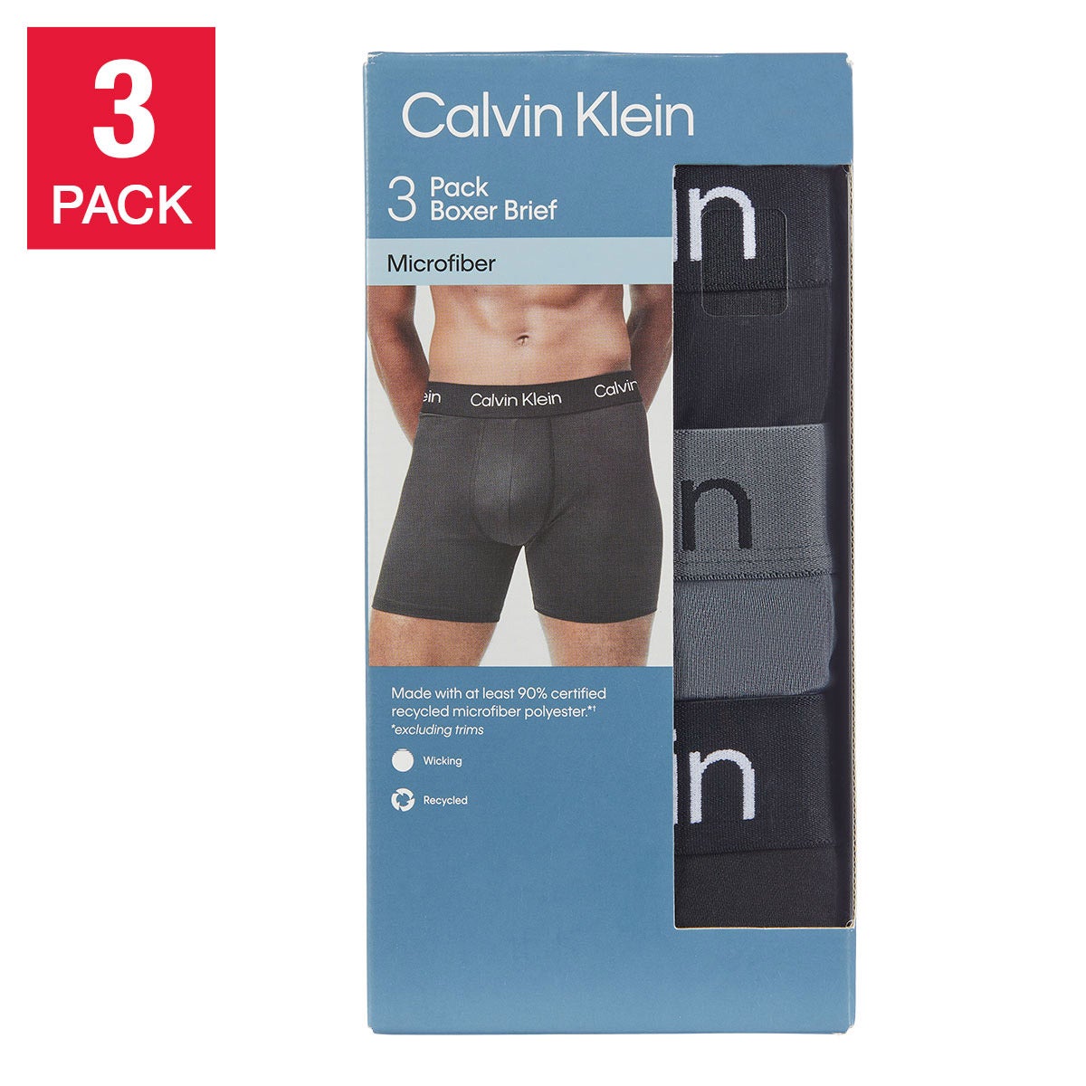 CALVIN KLEIN + MEN'S BOXER BRIEF 3PK - Image 1