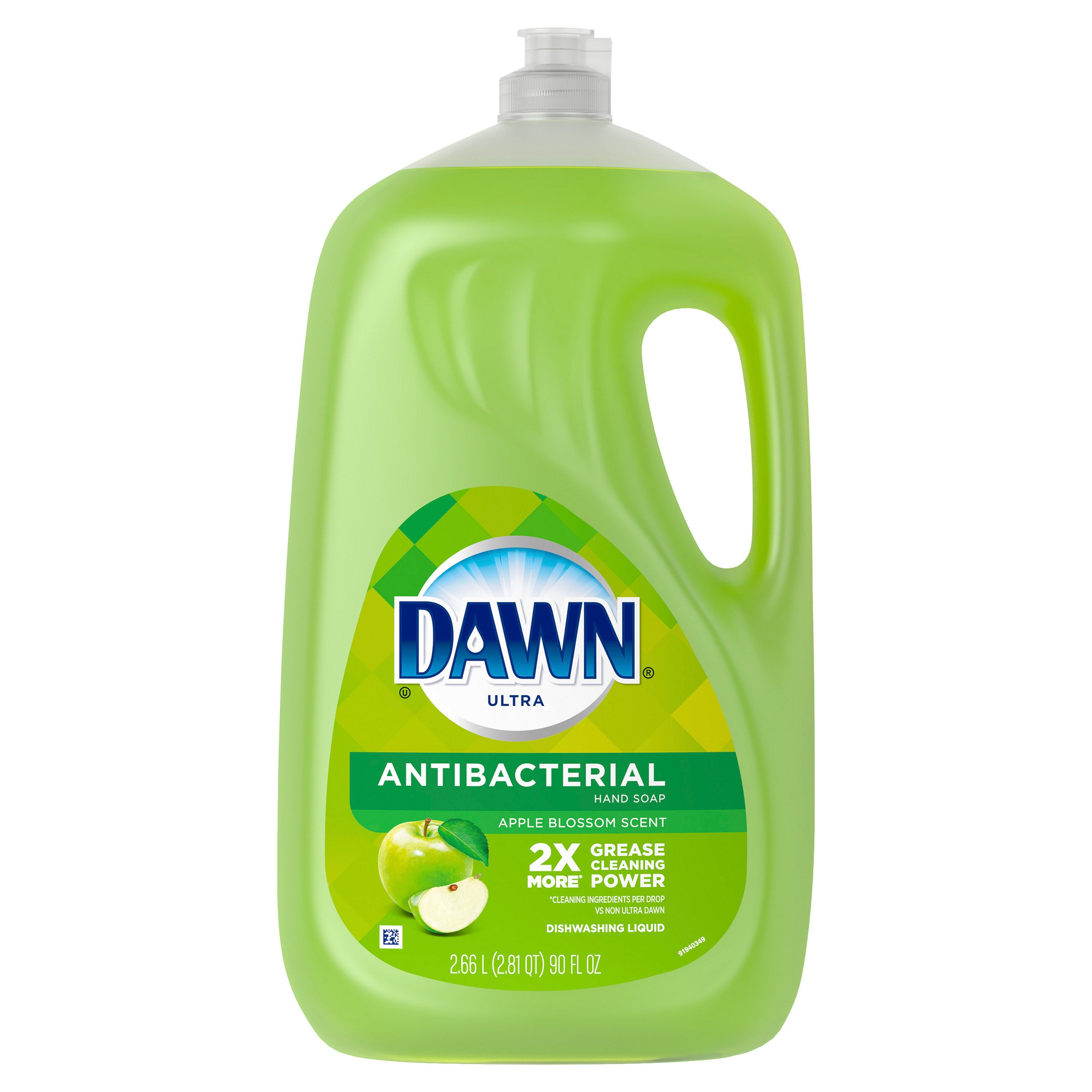DAWN ANTIBACTERIAL GREEN APPLE SCENT 90 OUNCES - Image 1