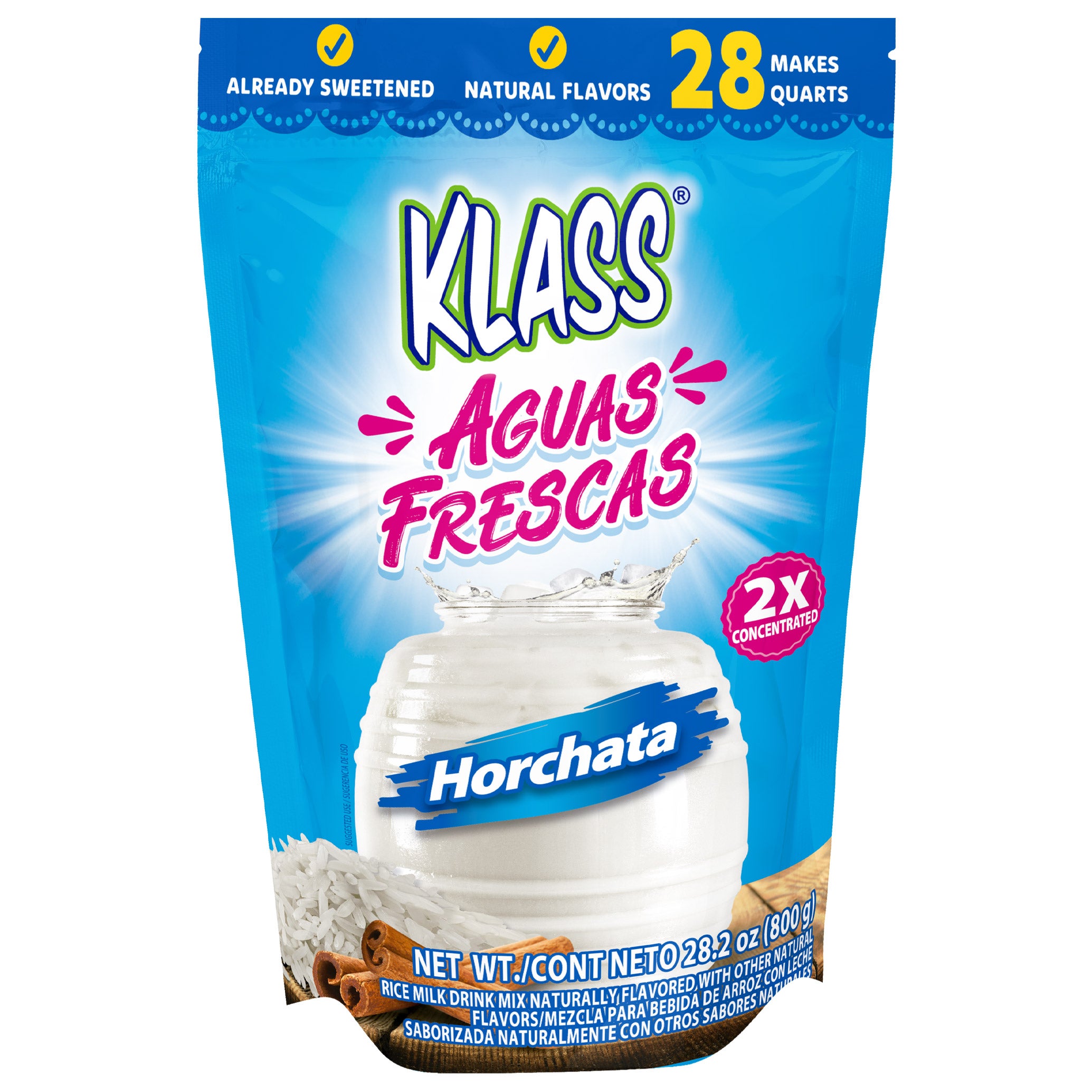 KLASS AGUAS FRESCAS HORCHATA MIX 28.2 OUNCE BAG