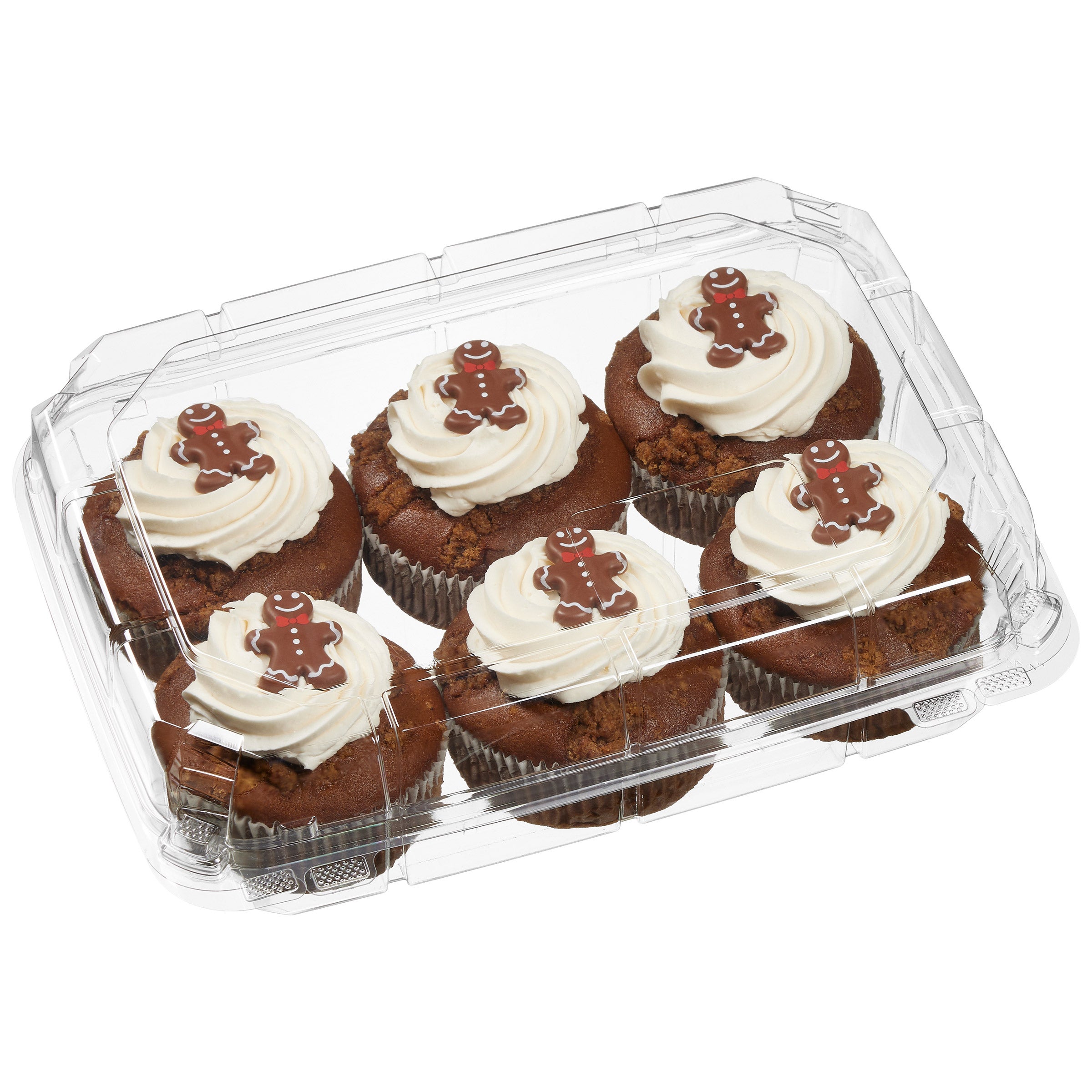 MINI GINGERBREAD CAKES WITH VANILLA ICING 6 PACK