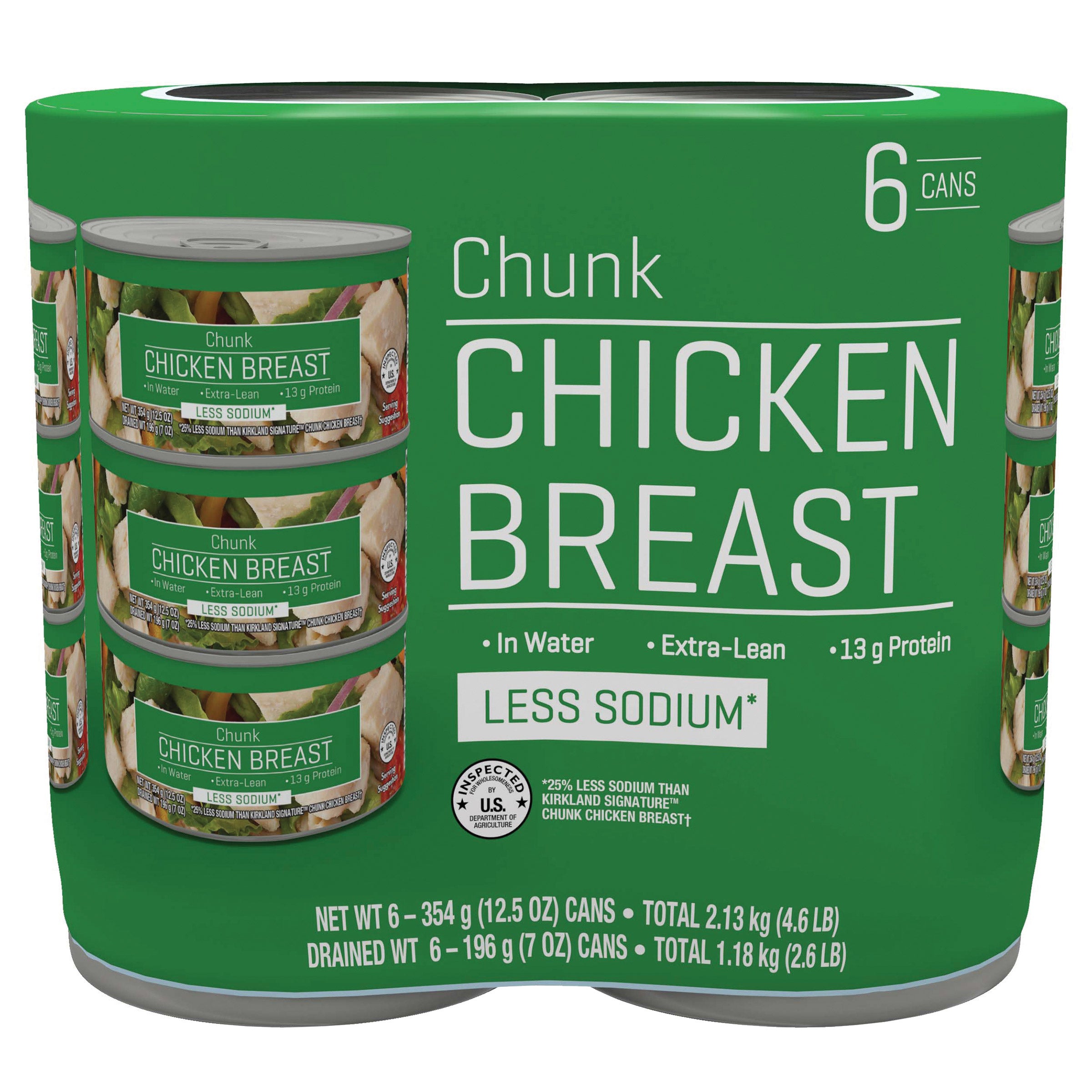CHICKEN BREAST LESS SODIUM 6/12.5 OZ