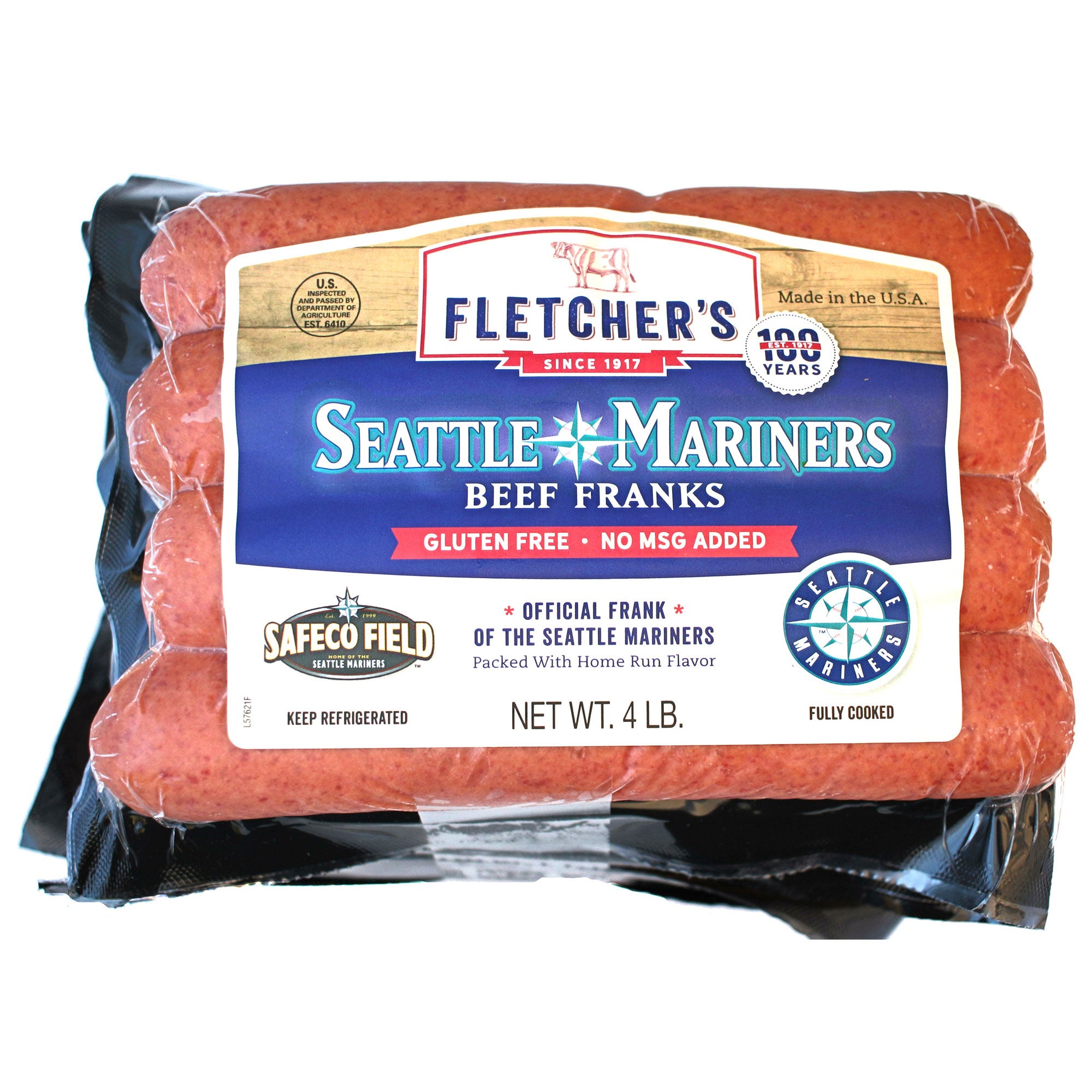 FLETCHER'S MARINER BEEF FRANK 4/1 LB