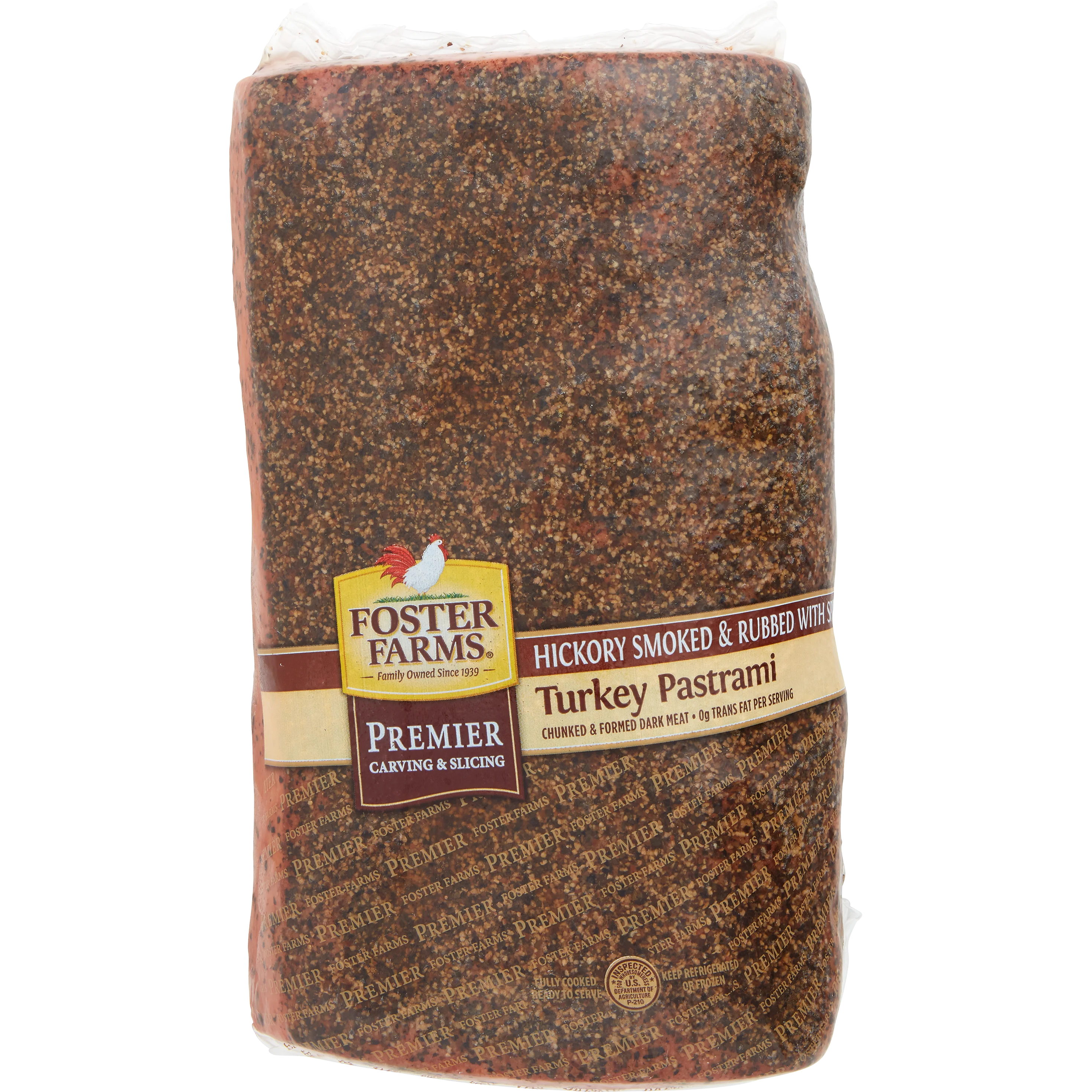 FOSTER FARMS SMOKED TURKEY PASTRAMI PER LB (AVG 4 LB) - Image 1