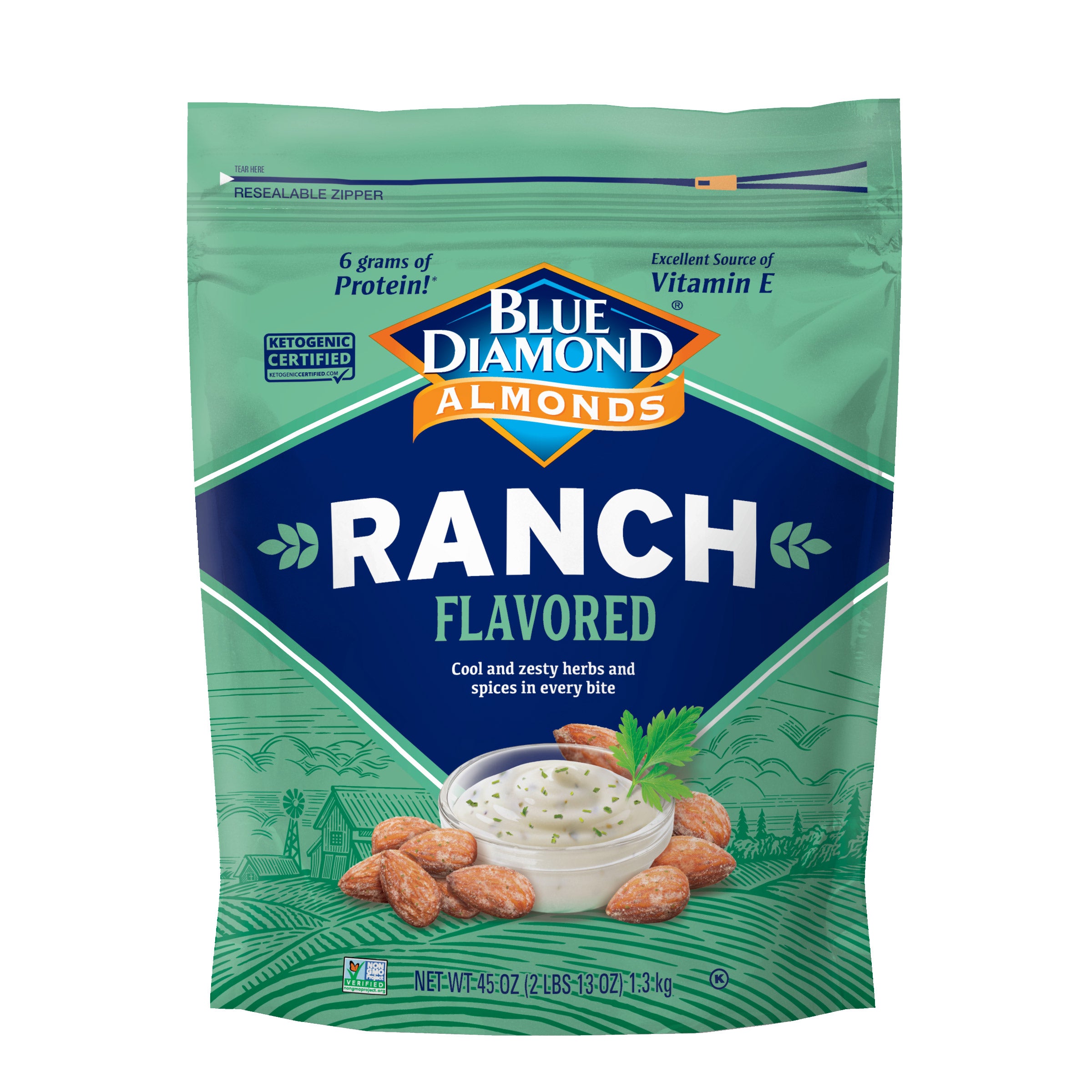 BLUE DIAMOND RANCH ALMONDS 45 OZ