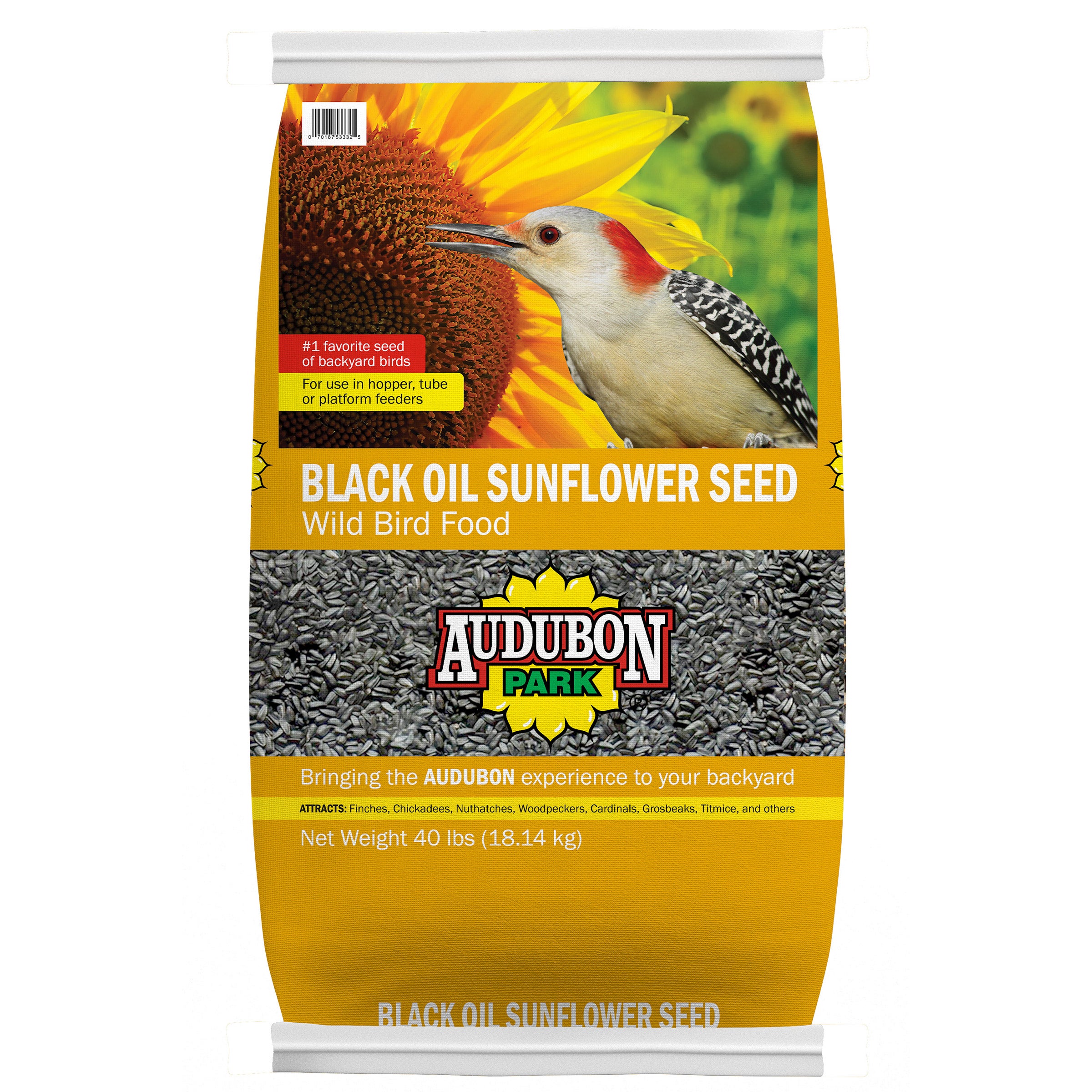 AUDUBON PARK BLACK OIL SUNFLOWER 40 LBS - Image 1