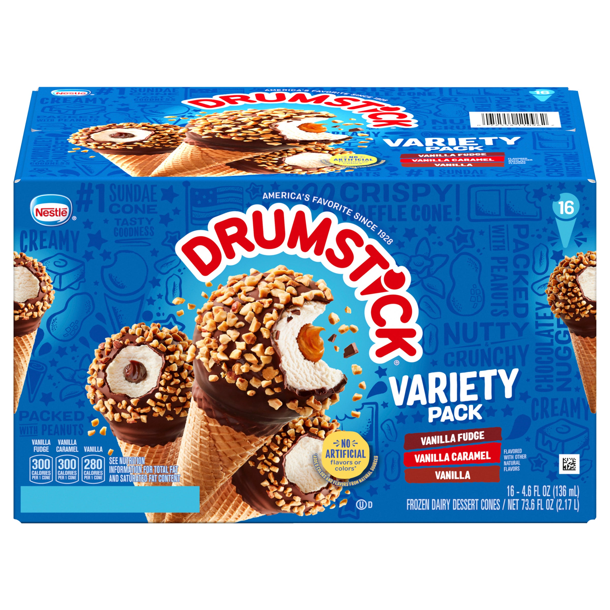 NESTLE DRUMSTICK CONES VARIETY PACK 16 CT