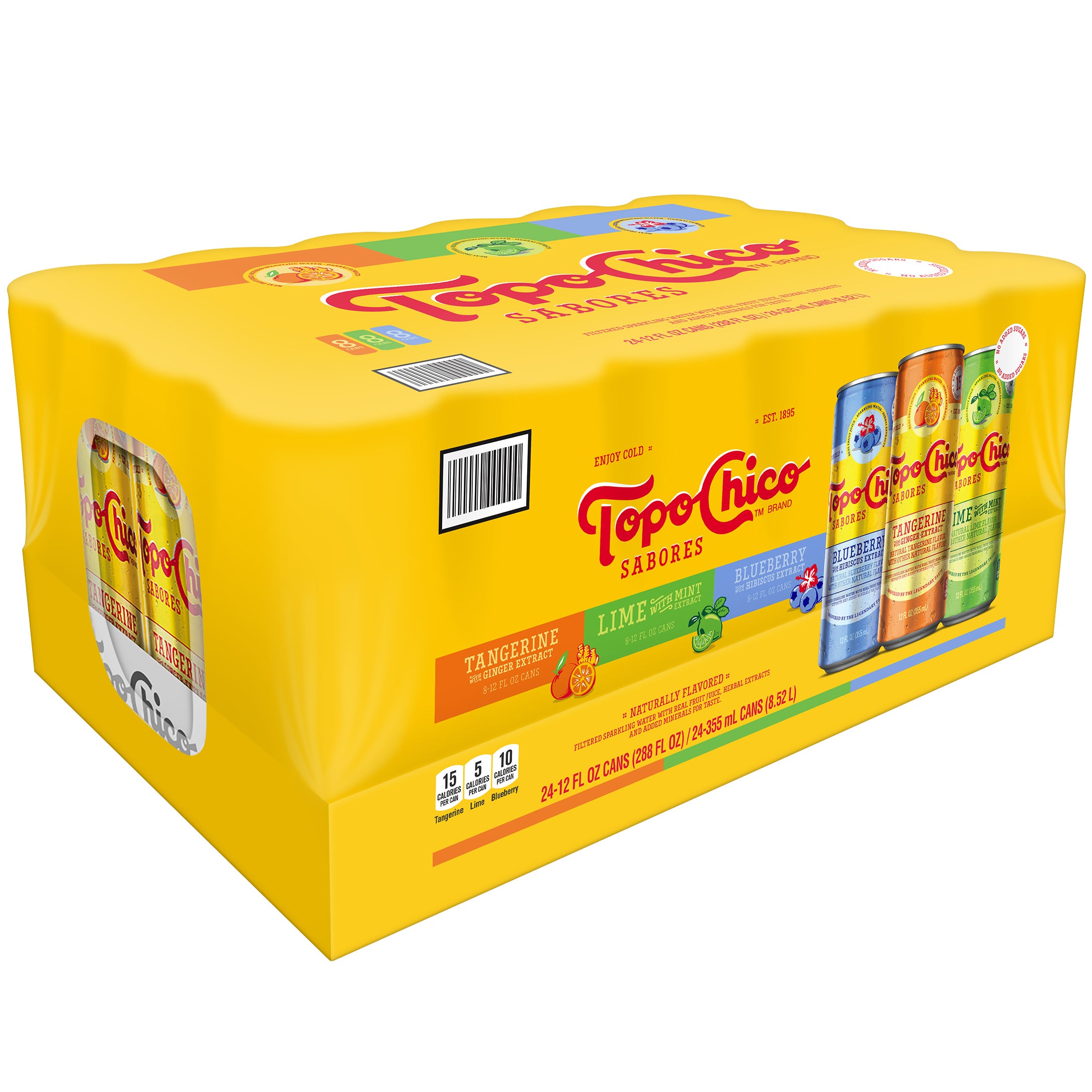 TOPO CHICO SABORES VARIETY 24 PACK 12 OUNCES EACH - Image 1