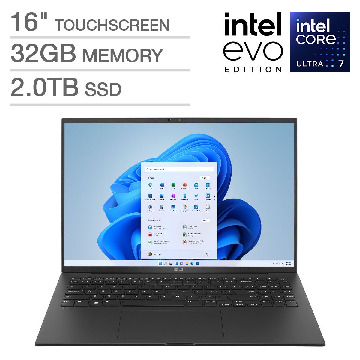 LG GRAM 16¨ LAPTOP INTEL EVO PLATFORM >