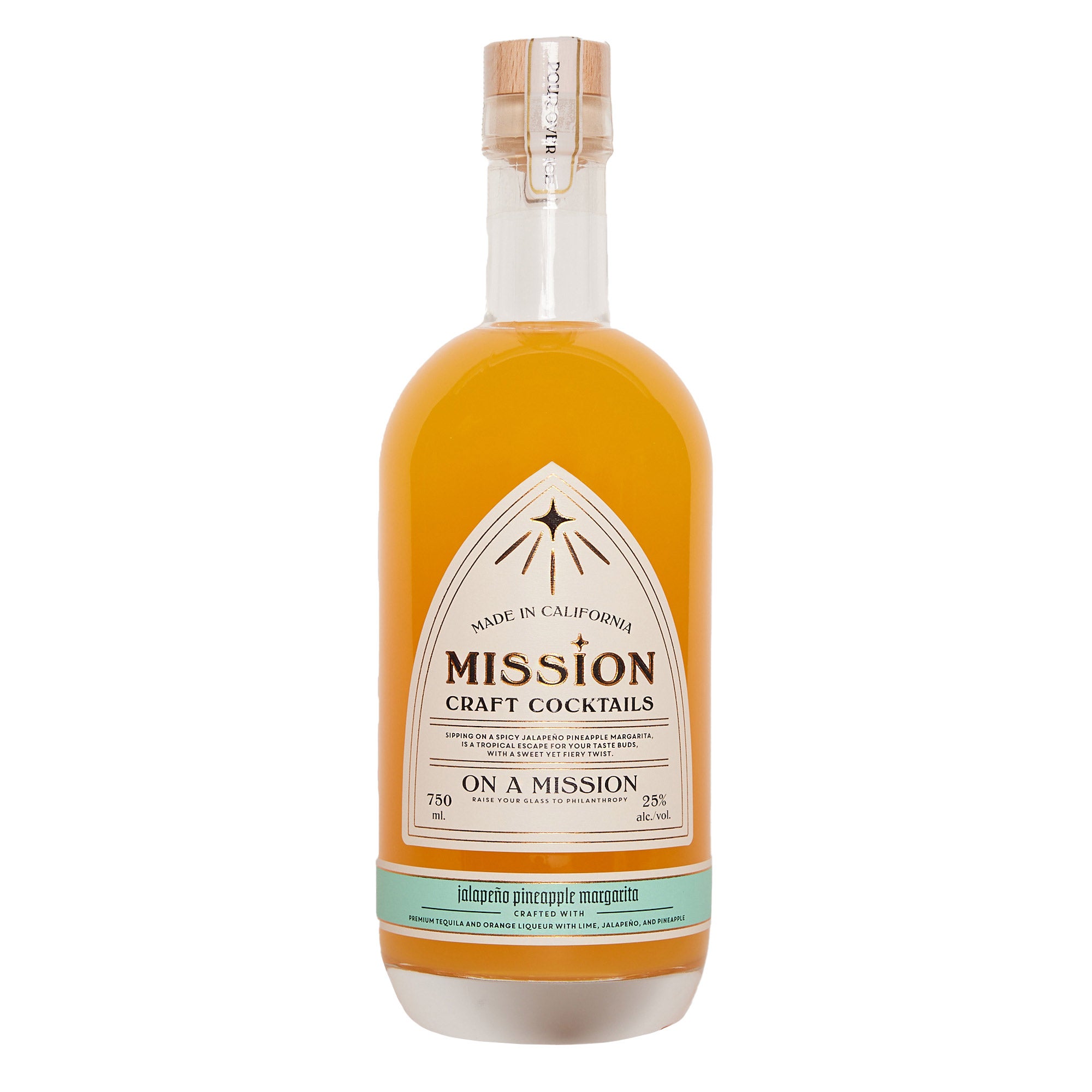MISSION CRAFT JALAPENO PINEAPPLE MARGARITA CALIFORNIA 750ML - Image 1