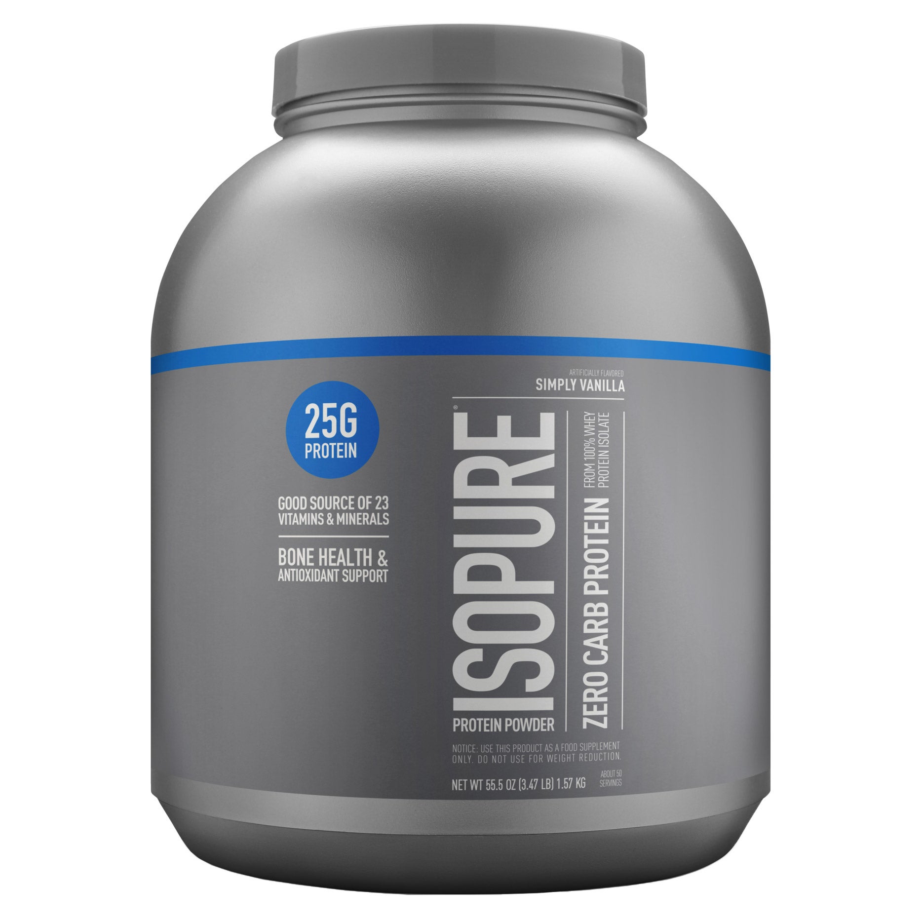 ISOPURE ZERO CARB PROTEIN VANILLA, 3.4 LBS - Image 1
