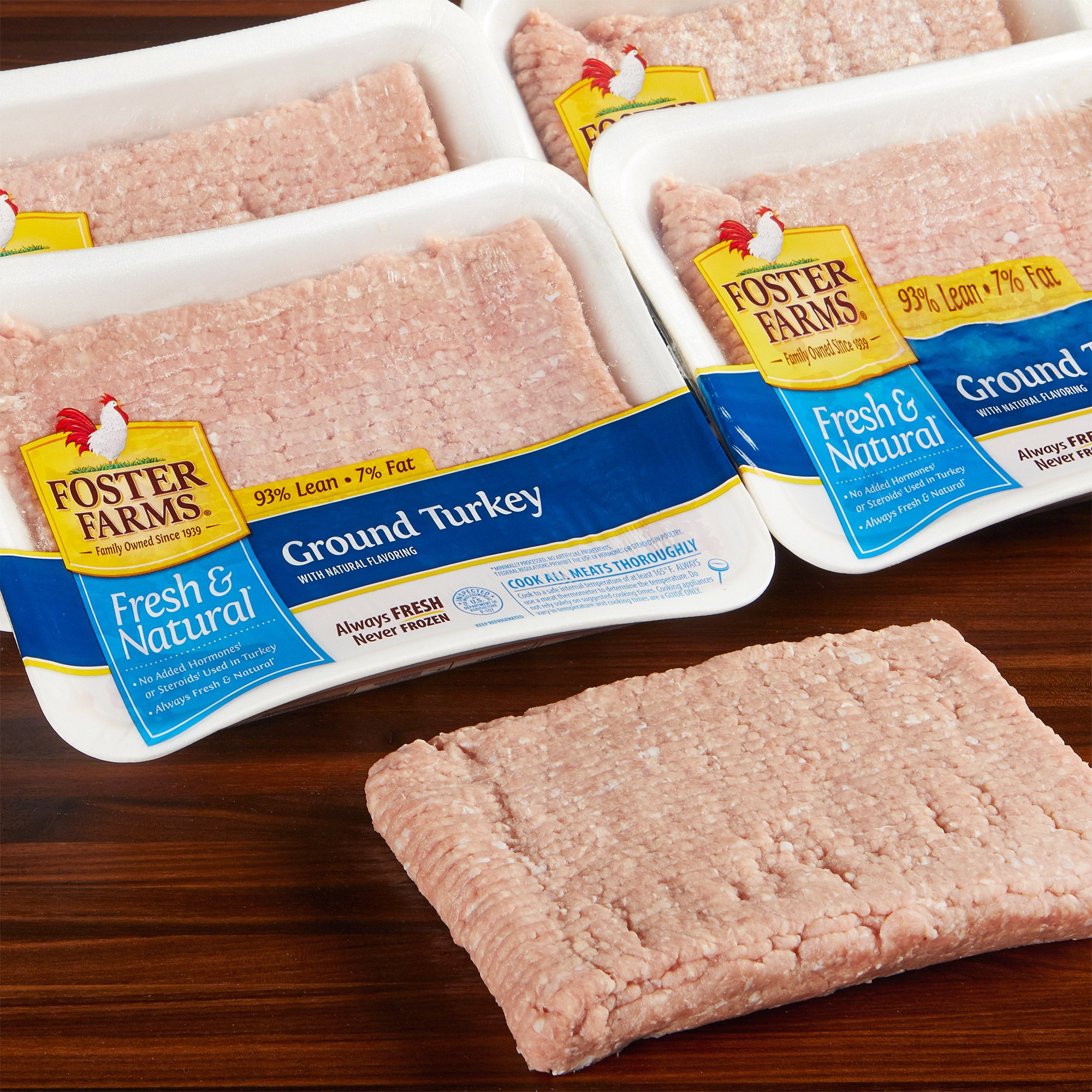 FRESH GROUND TURKEY 93% LEAN / 7% FAT PER LB. - Image 1
