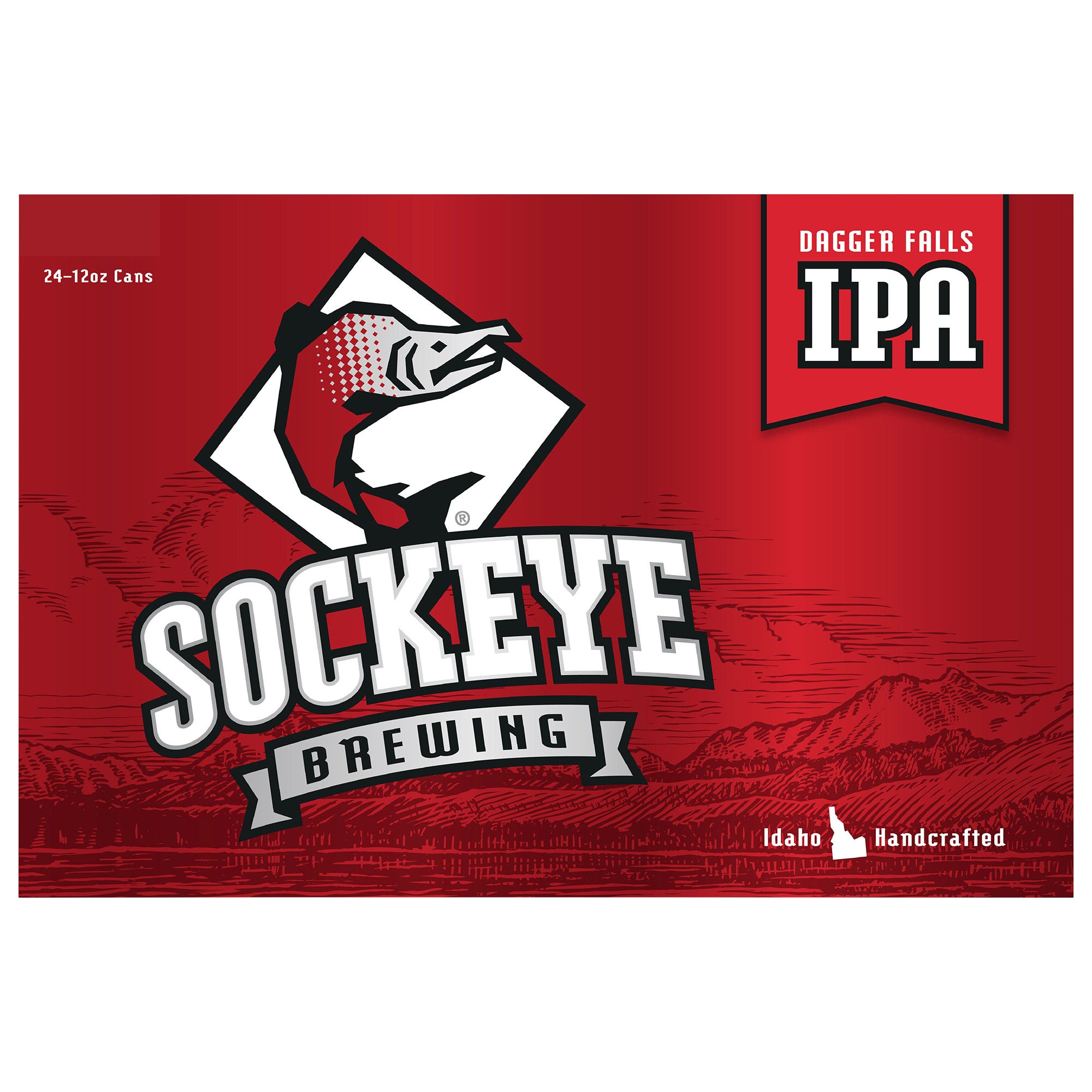 SOCKEYE BREWING DAGGER FALLS IPA IDAHO 24/12OZ