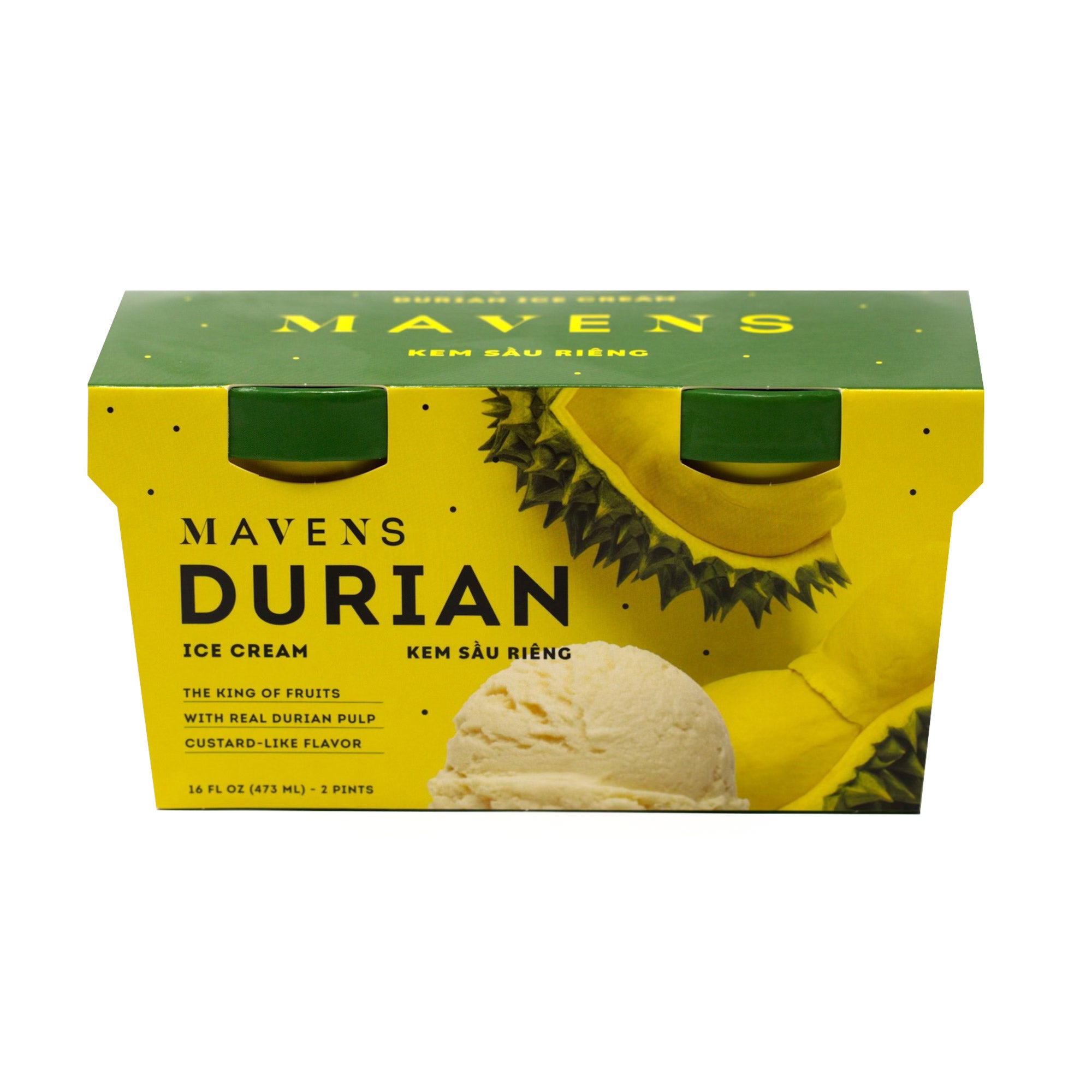 MAVENS DURIAN ICE CREAM 2 PACK 16 OZ EACH