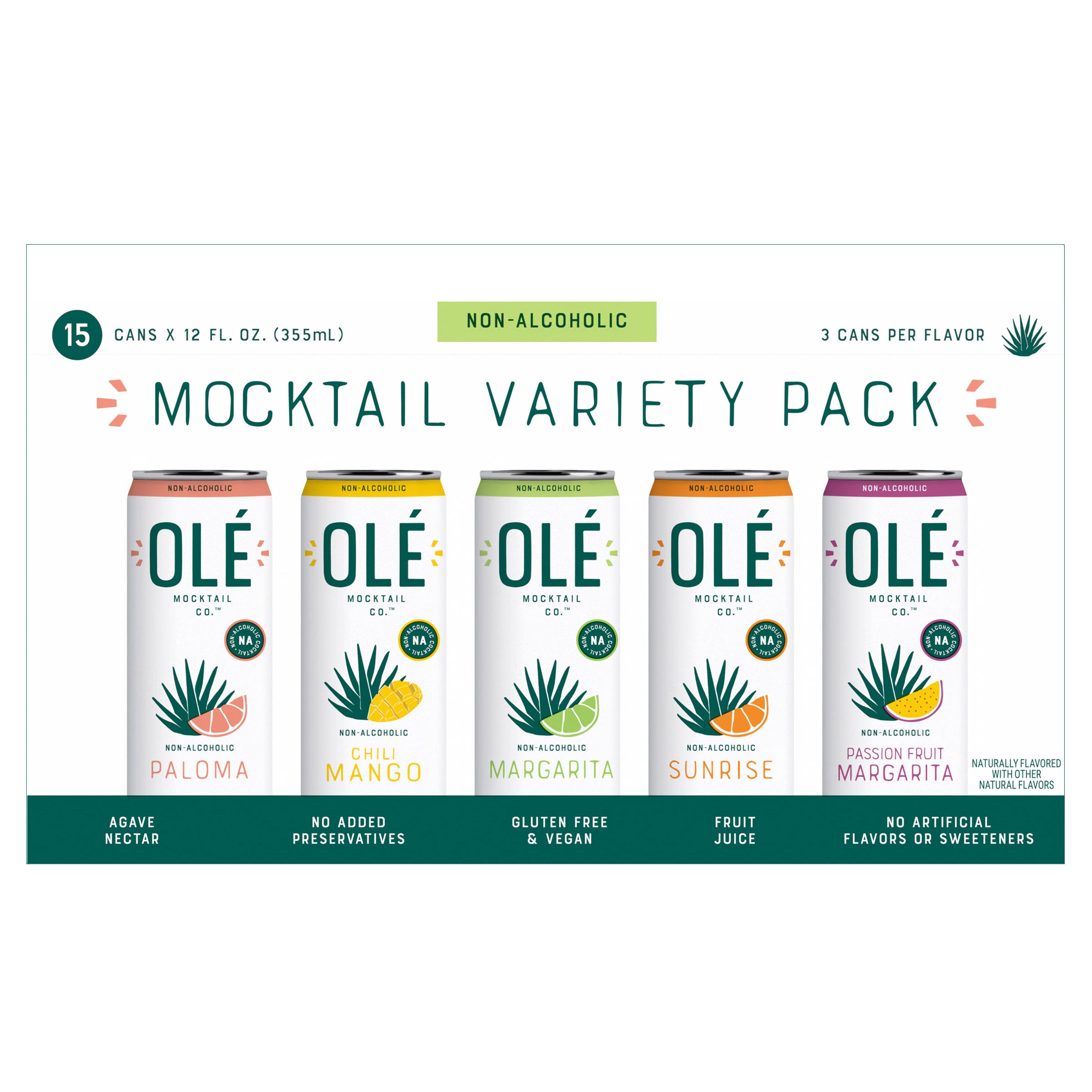 OLE MOCKTAIL VARIETY NON-ALCOHOLIC 15/12OZ - Image 1