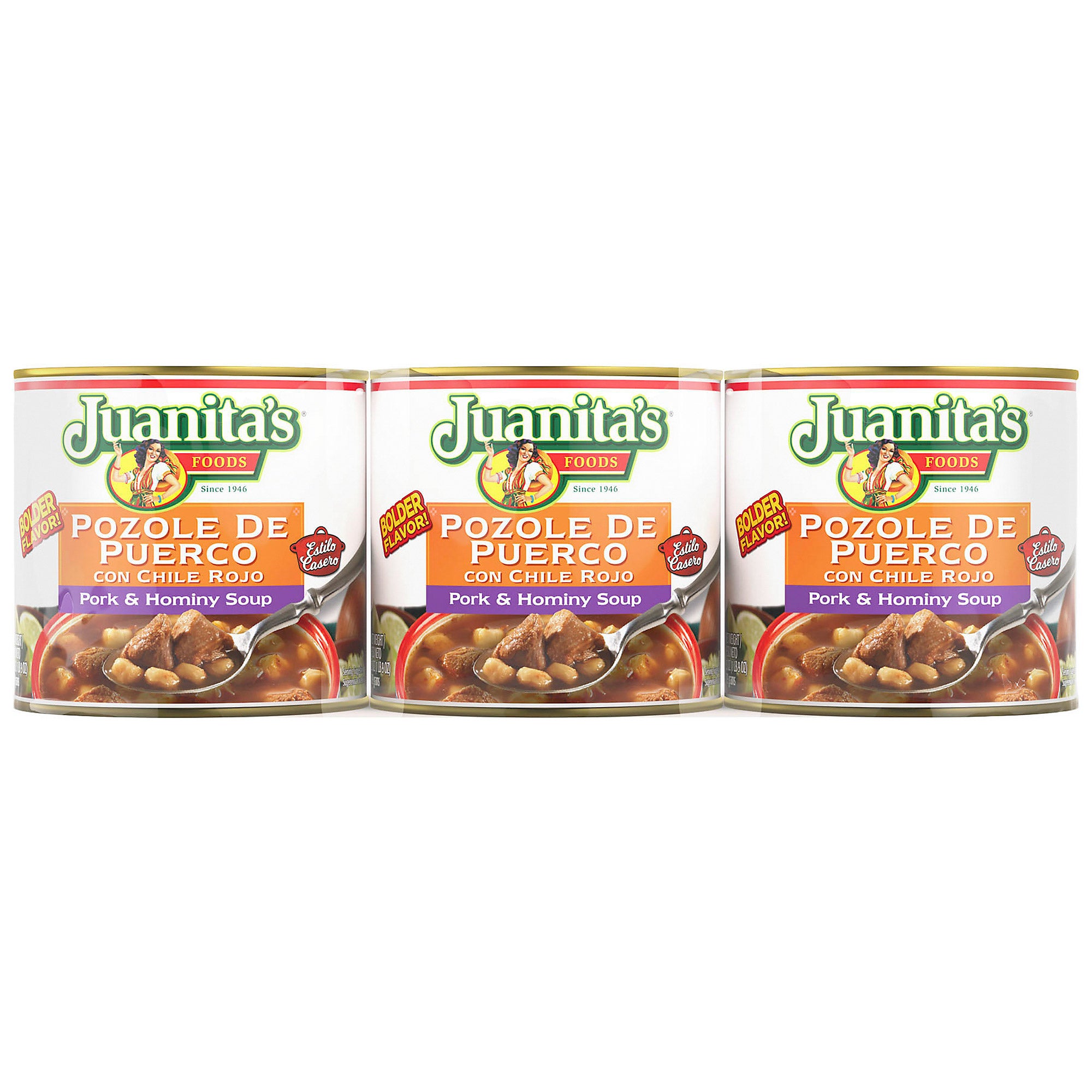 JUANITA'S RED PORK POZOLE 3 PK / 25 OZ - Image 1