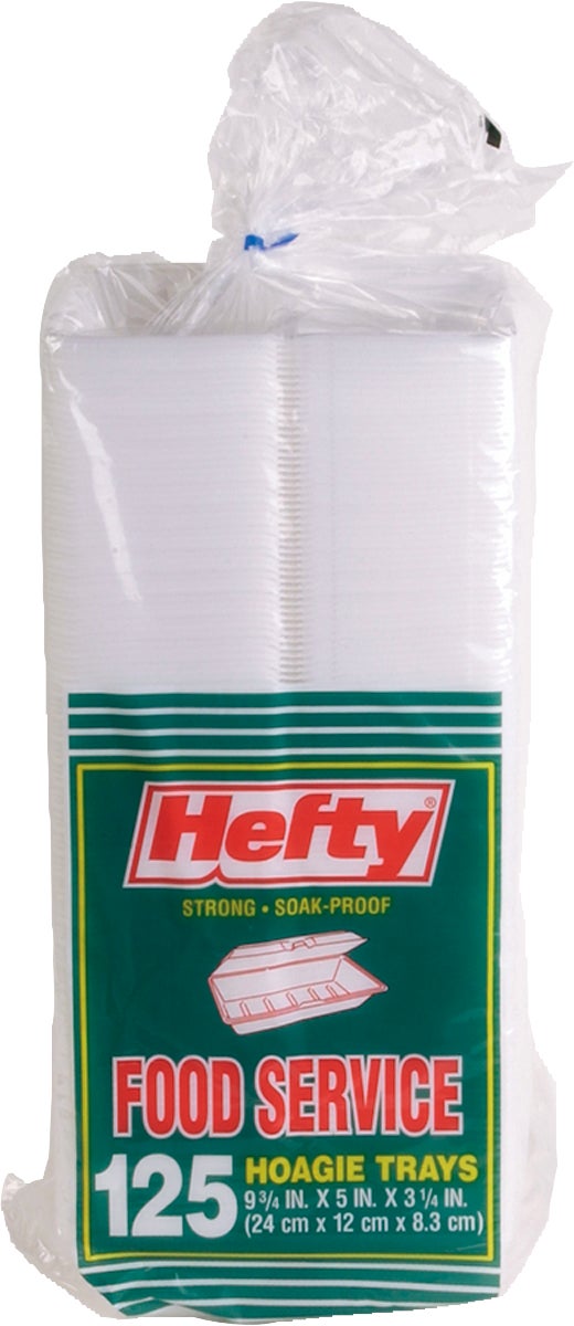 HEFTY HOAGIE TRAY 9"X6" 125 CT D20053
