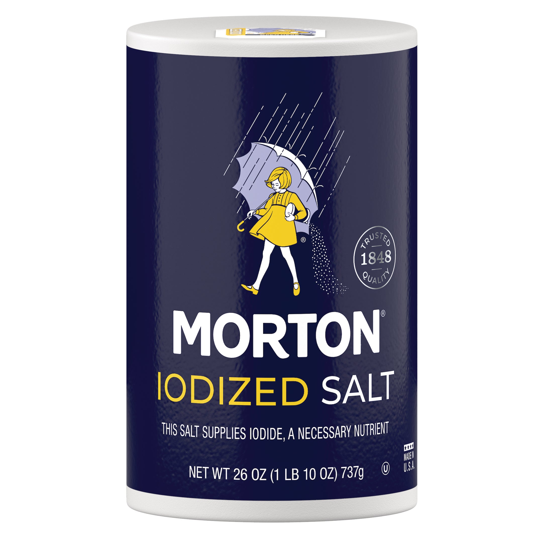 MORTON IODIZED TABLE SALT 26 OZ / 24 CT